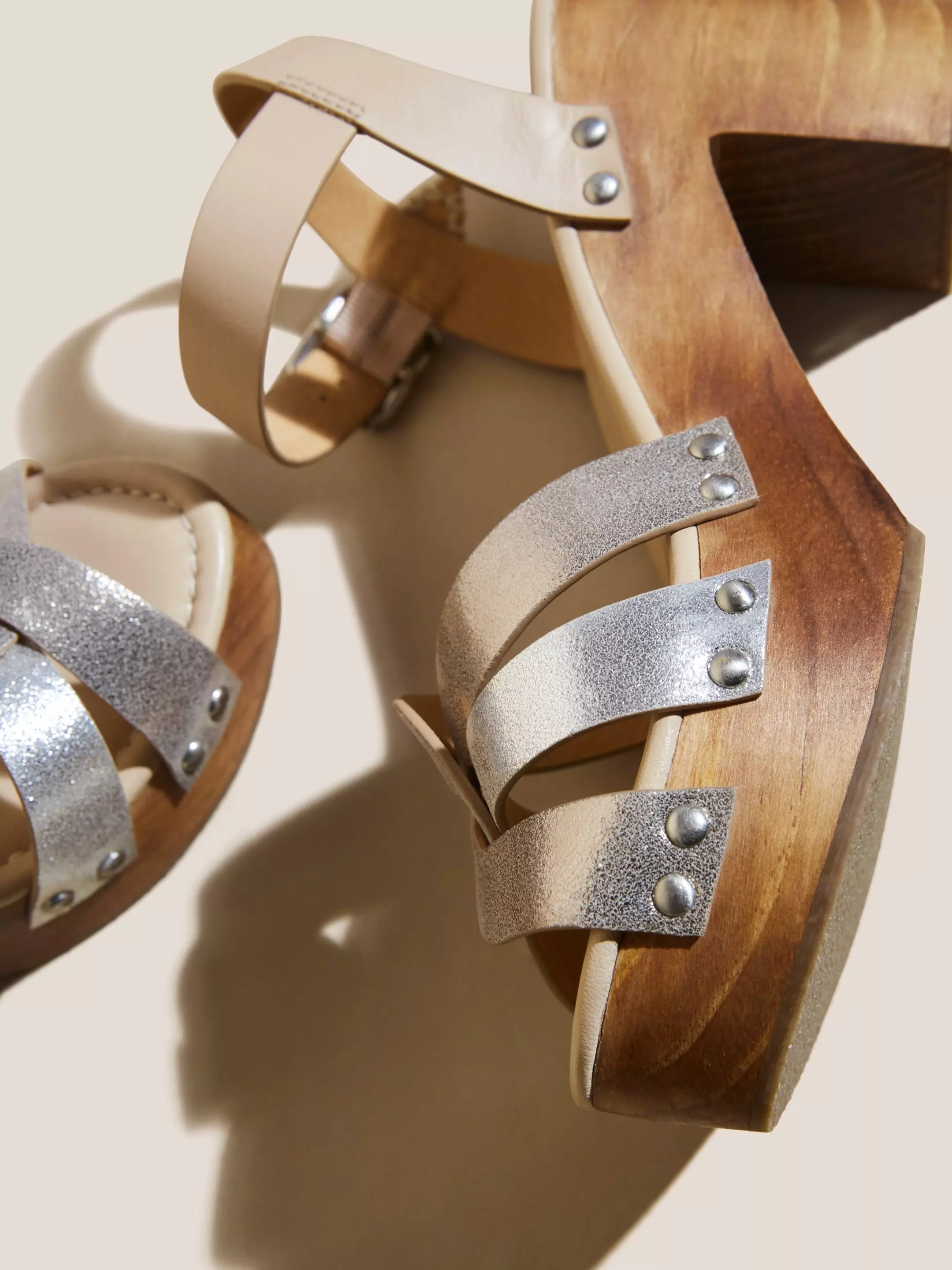 Twist Leather High Clog Sandal 5 Twist Leather High Clog Sandal