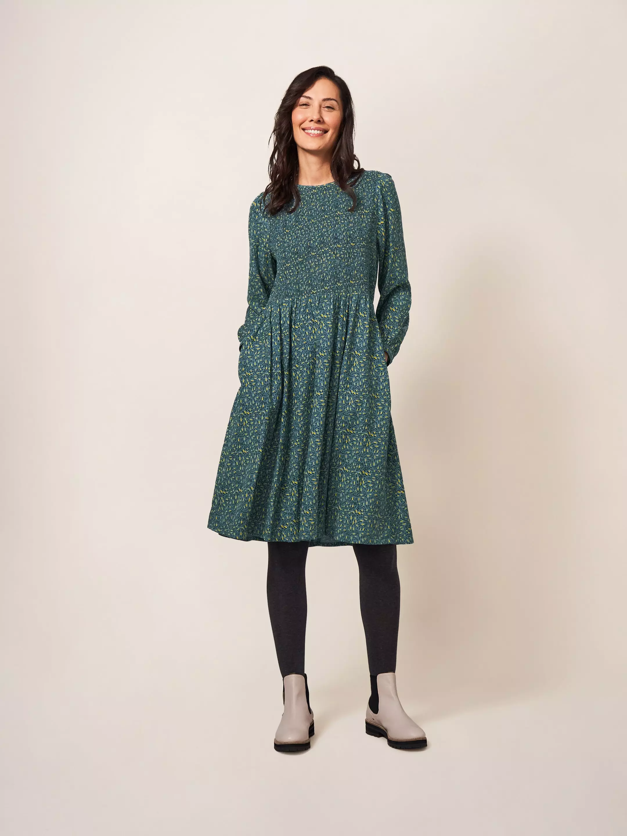 Aneth Eco Vero Shirred Dress 3 Aneth Eco Vero Shirred Dress