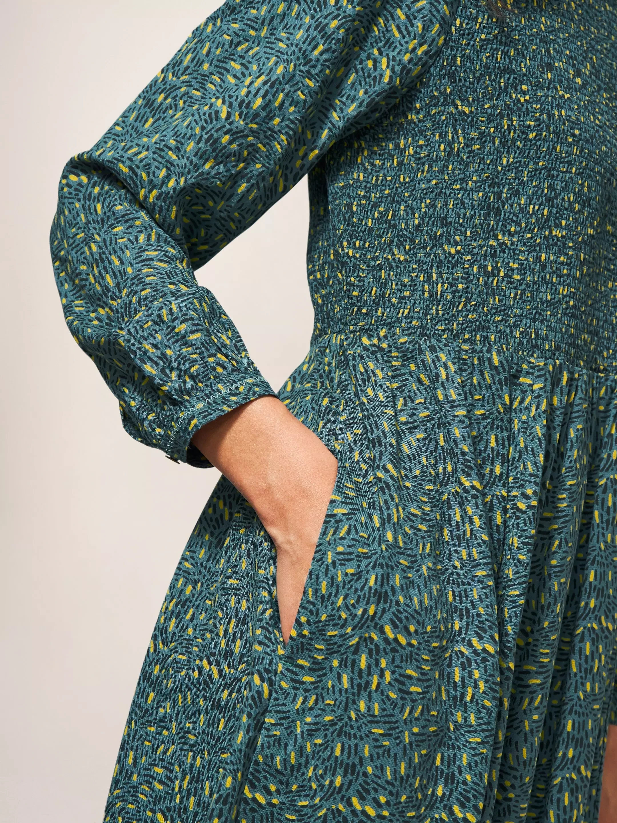 Aneth Eco Vero Shirred Dress 4 Aneth Eco Vero Shirred Dress