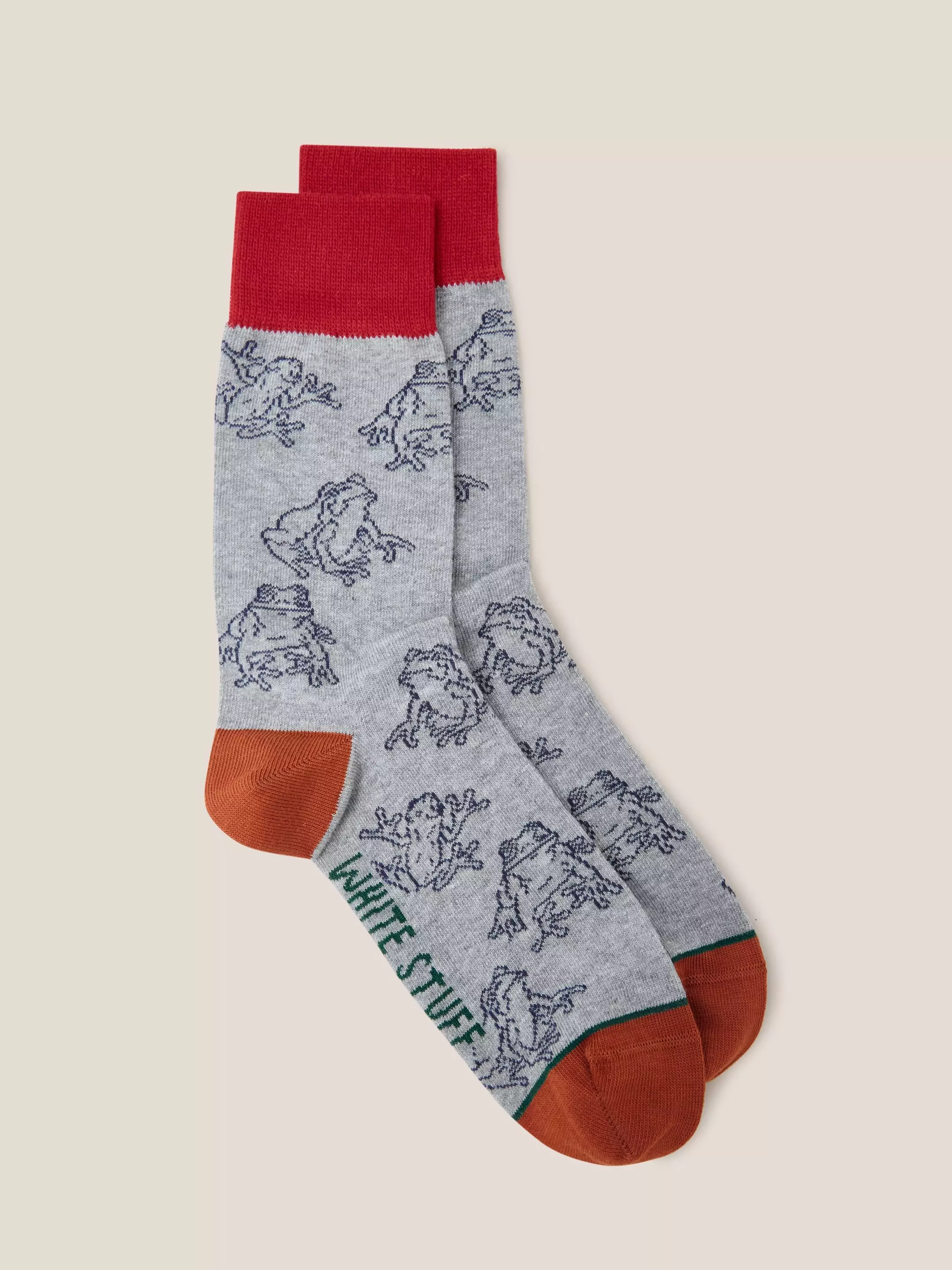 Outline Frog Ankle Sock