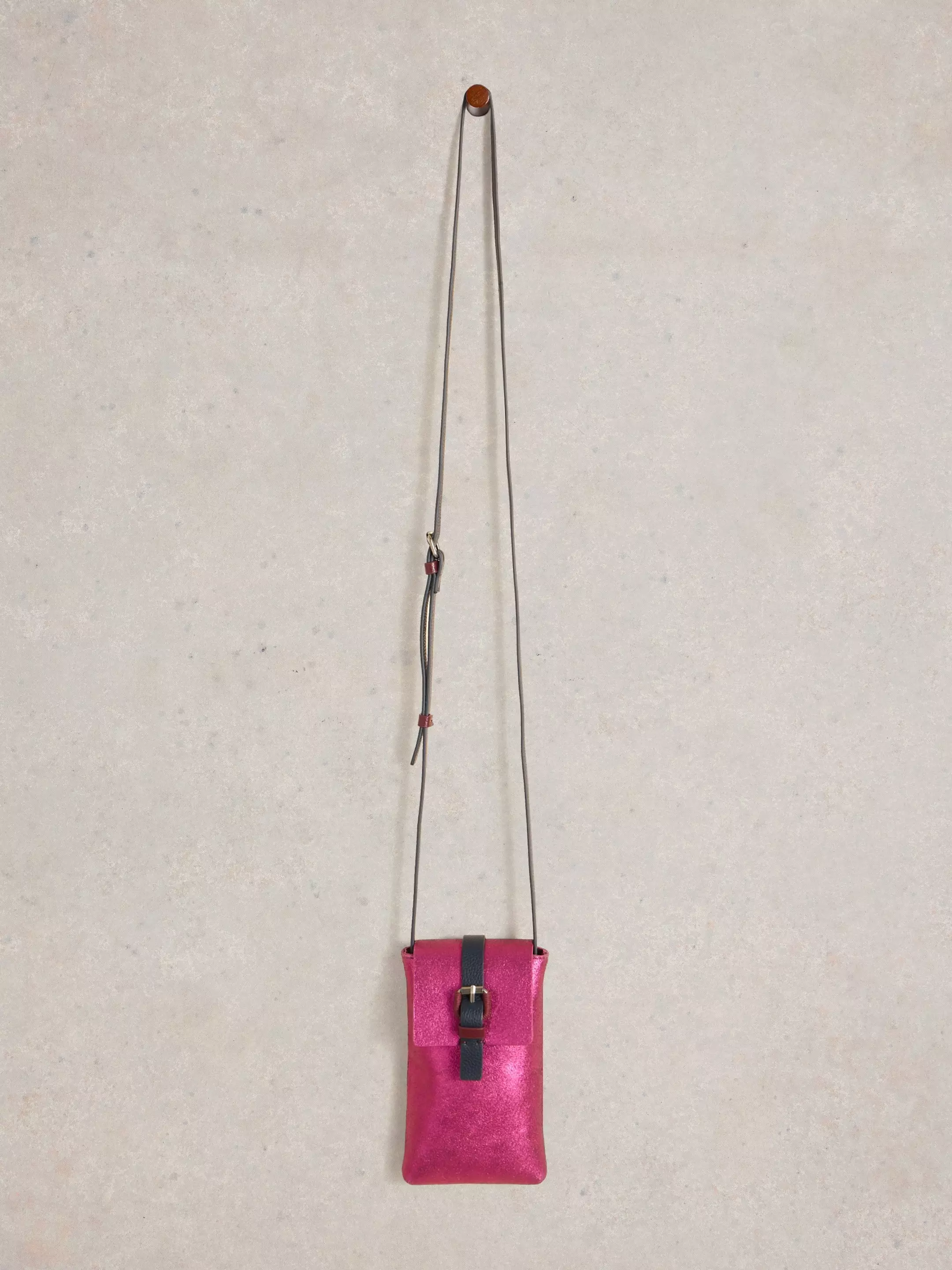 Clara Buckle Leather Phone Bag 3 Clara Buckle Leather Phone Bag