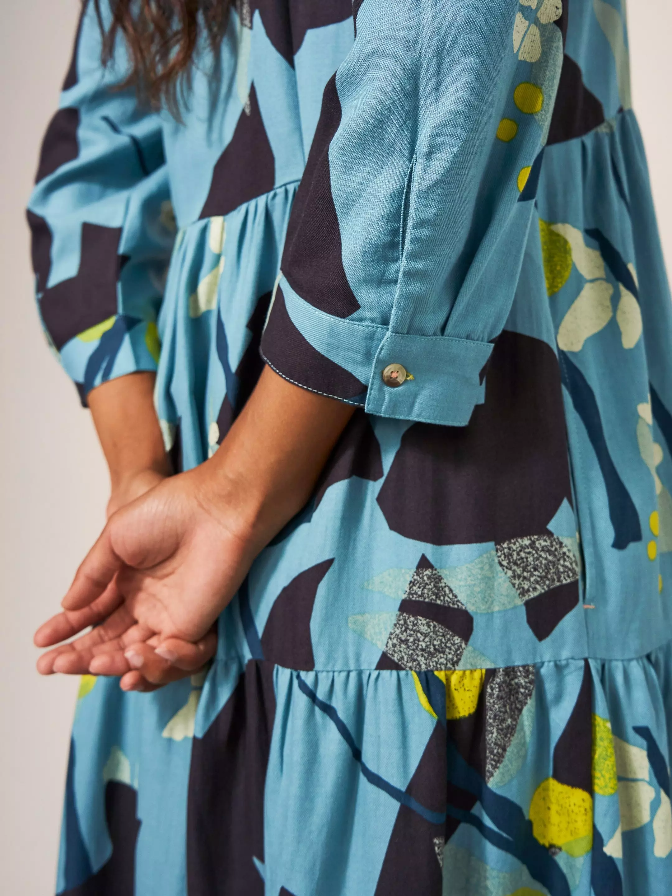 Maya Tiered Shirt Dress 3 Maya Tiered Shirt Dress