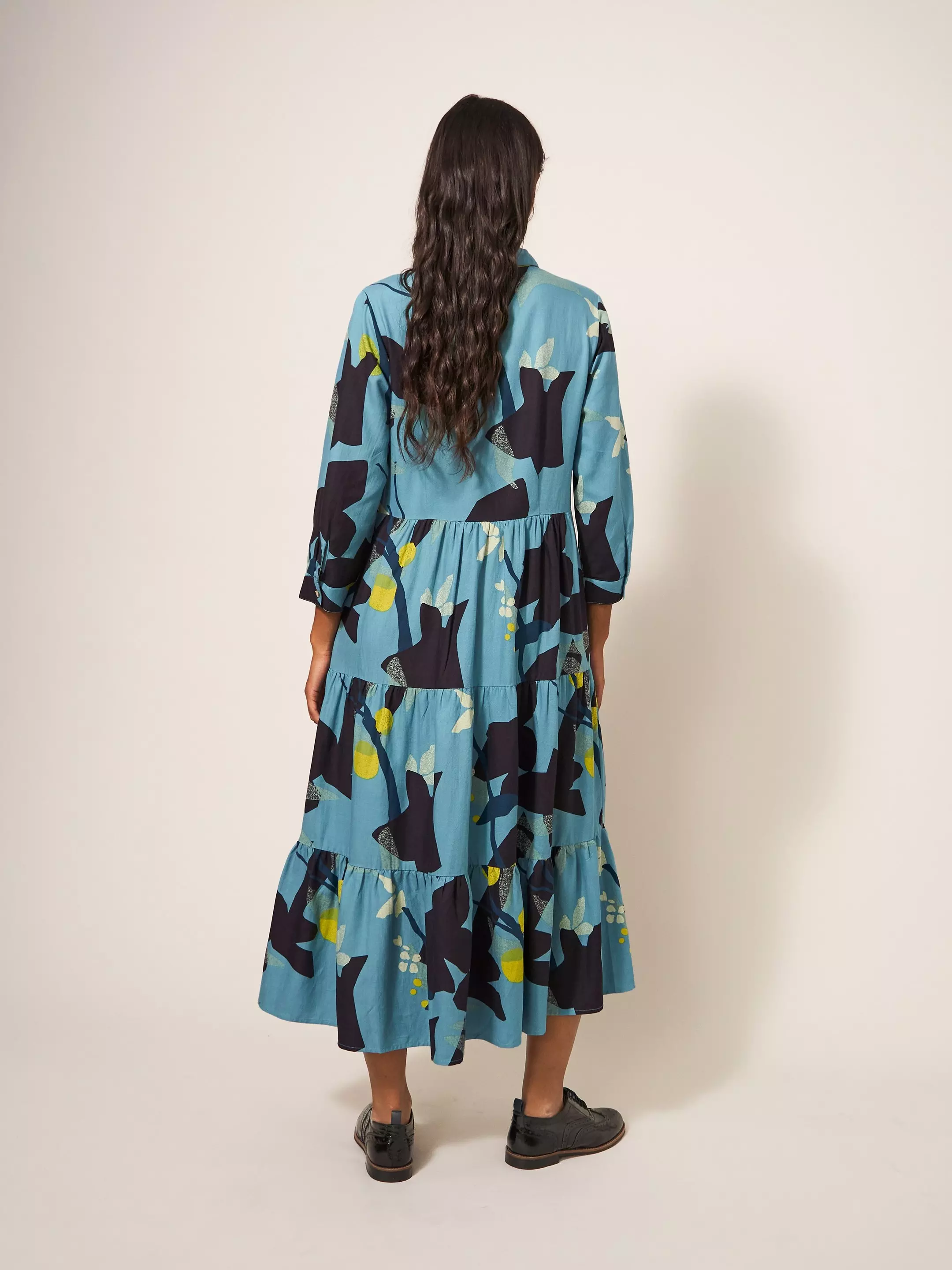 Maya Tiered Shirt Dress 5 Maya Tiered Shirt Dress