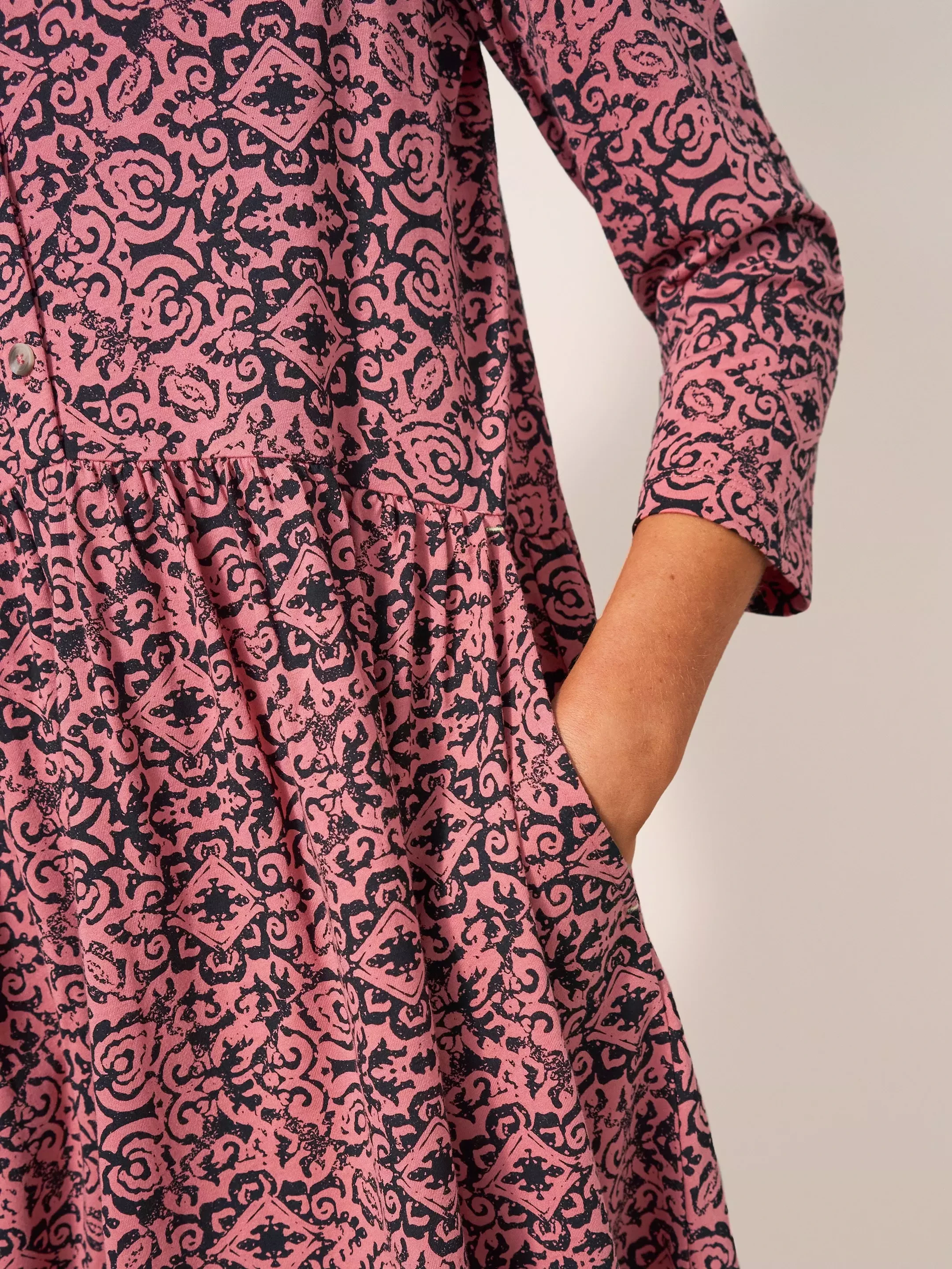 Everly Jersey Cotton Shirt Dress 4 Everly Jersey Cotton Shirt Dress