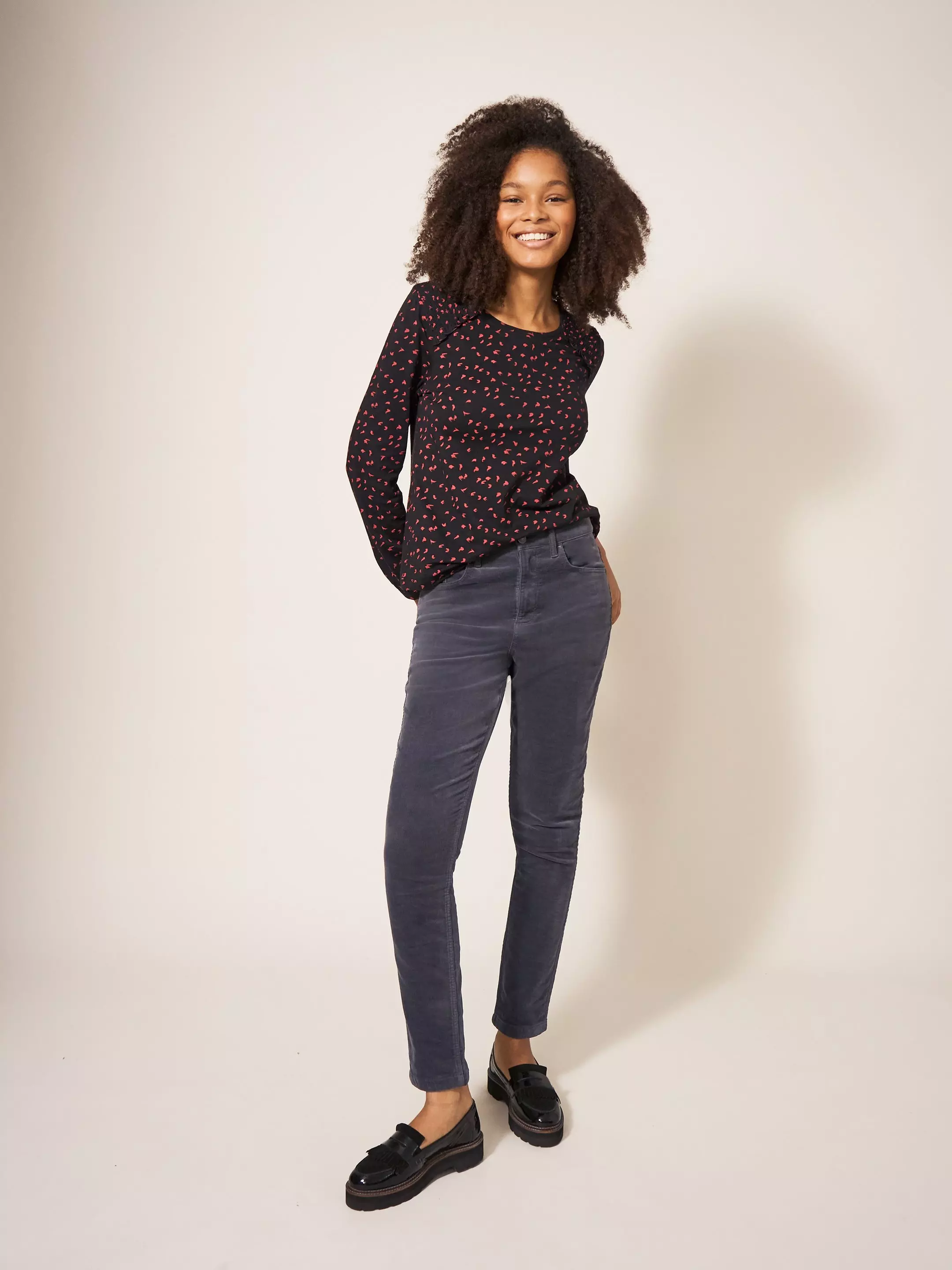Amelia Skinny Cord Trouser