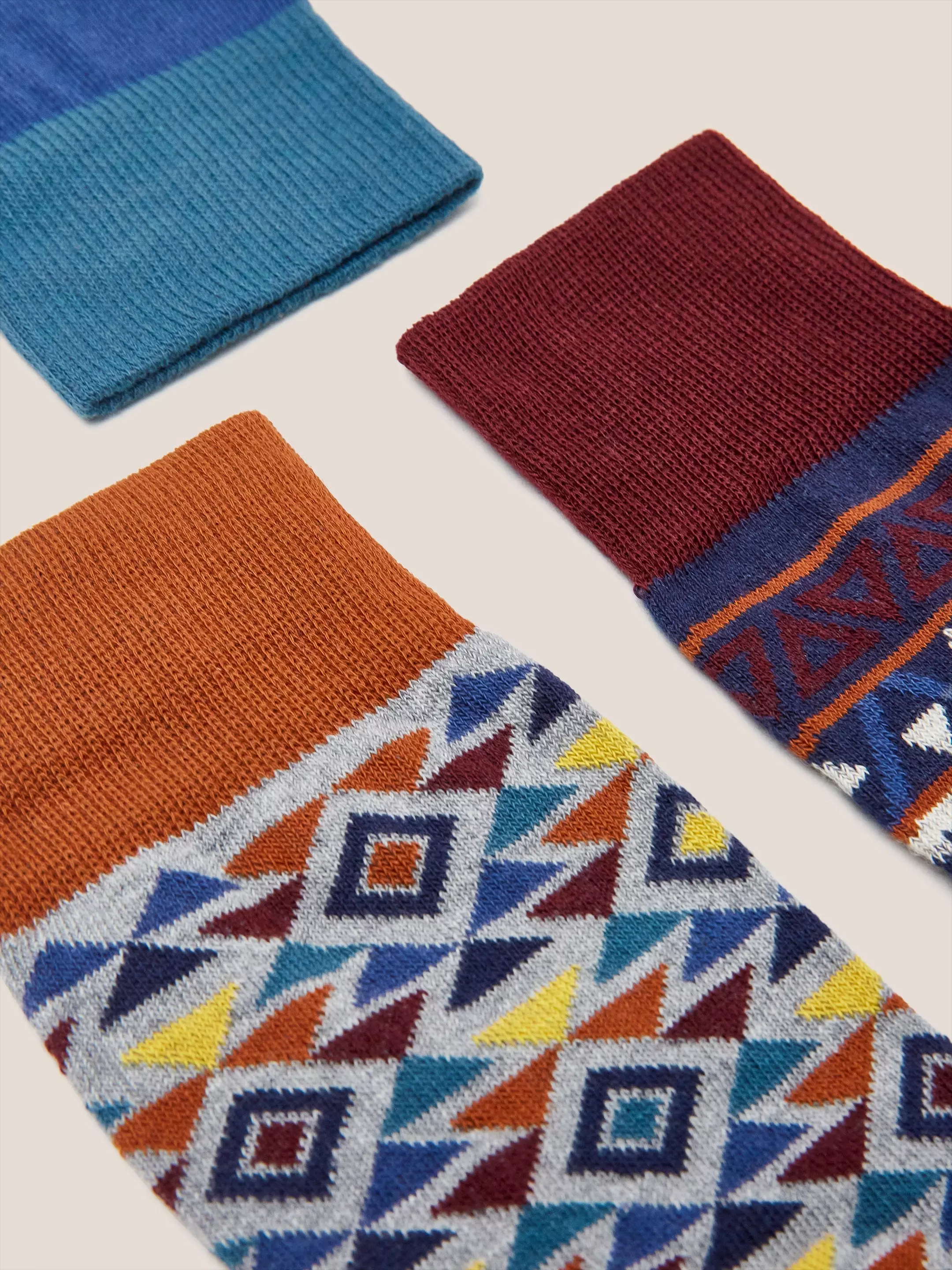 3 Pack Fairisle Ankle Socks 3 3 Pack Fairisle Ankle Socks