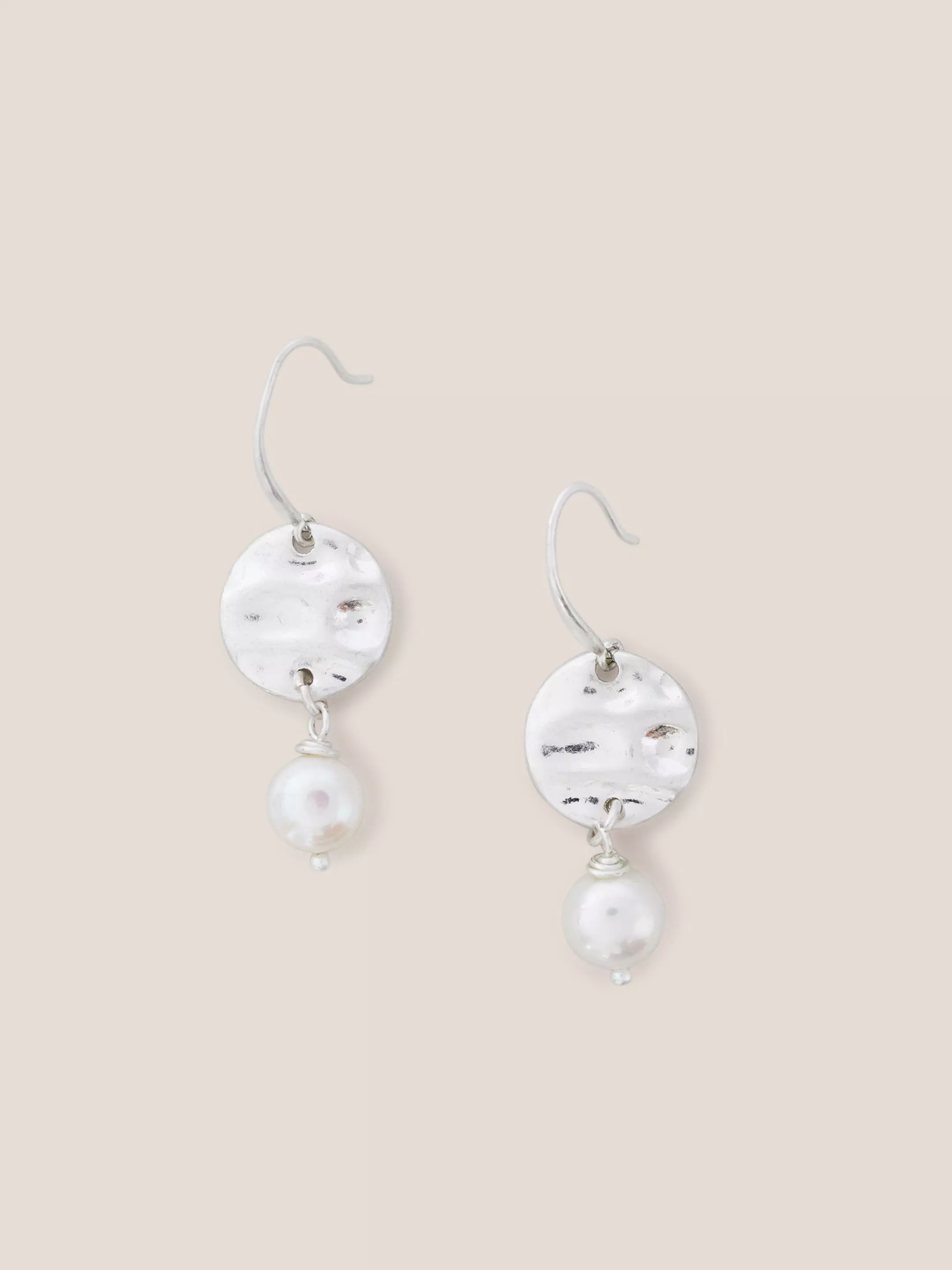 Silver Plated Pearl Earrings