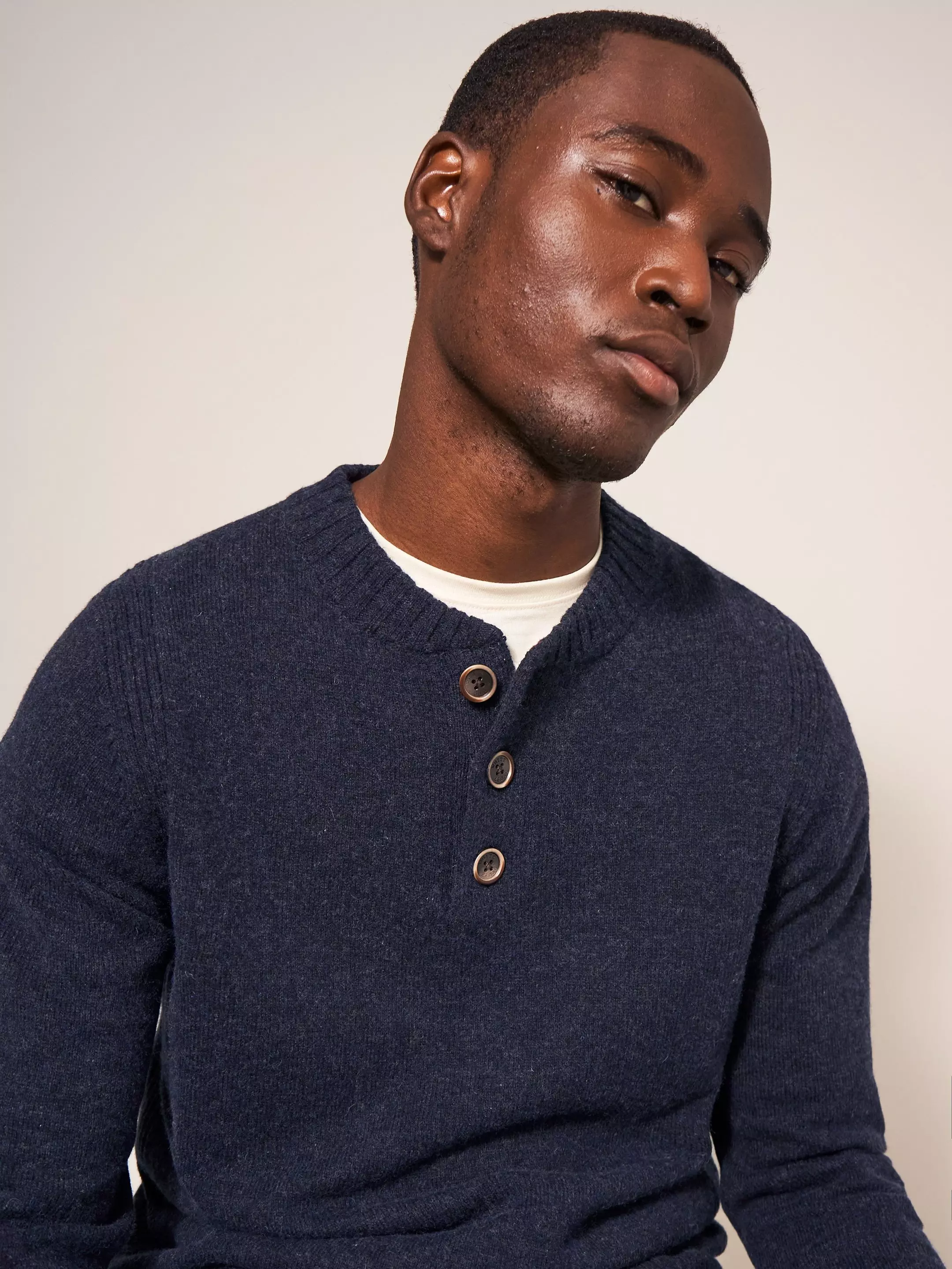 Lambswool Long Sleeve Henley 4 Lambswool Long Sleeve Henley