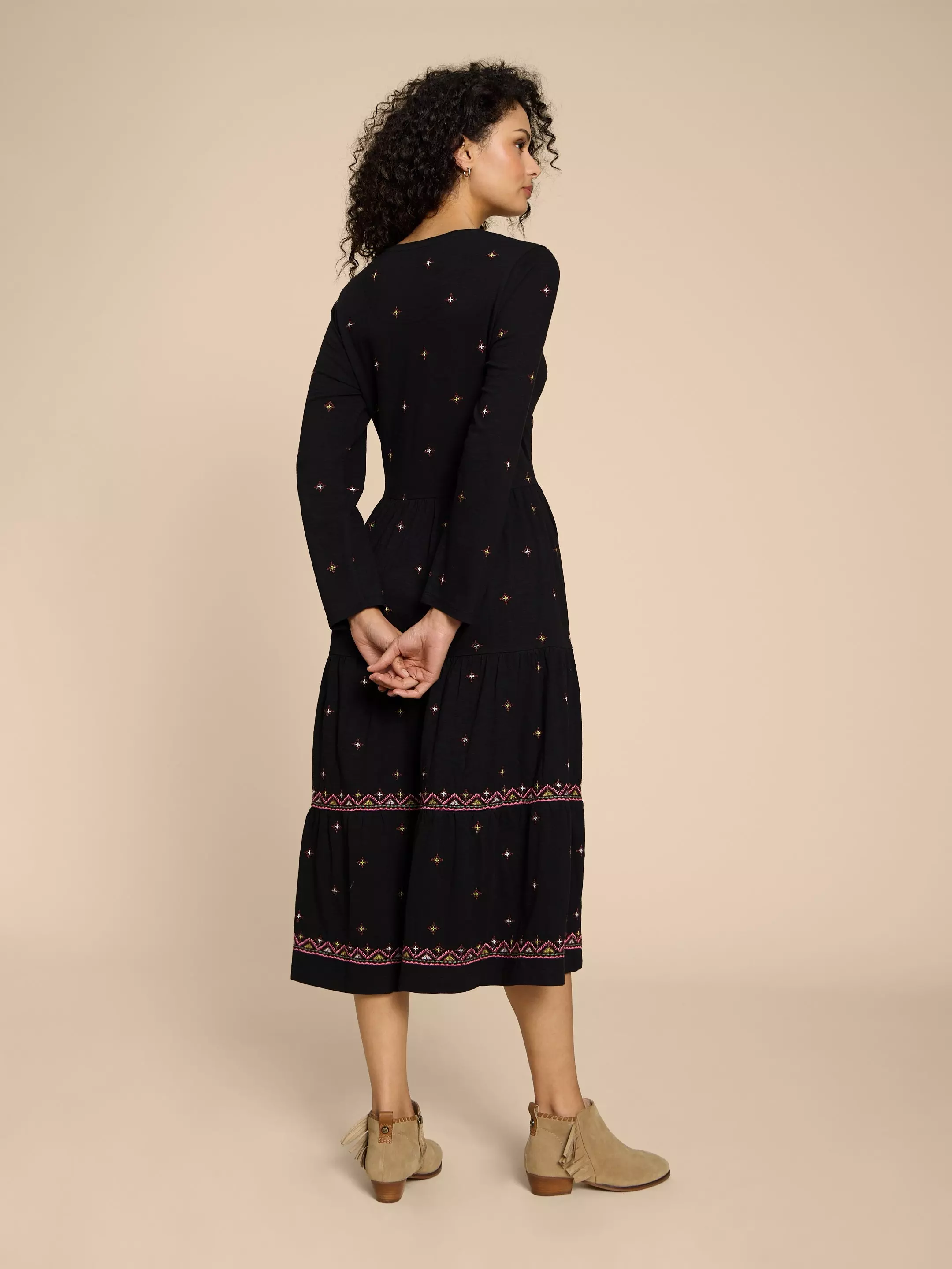Poppy Embroidered Jersey Dress 5 Poppy Embroidered Jersey Dress