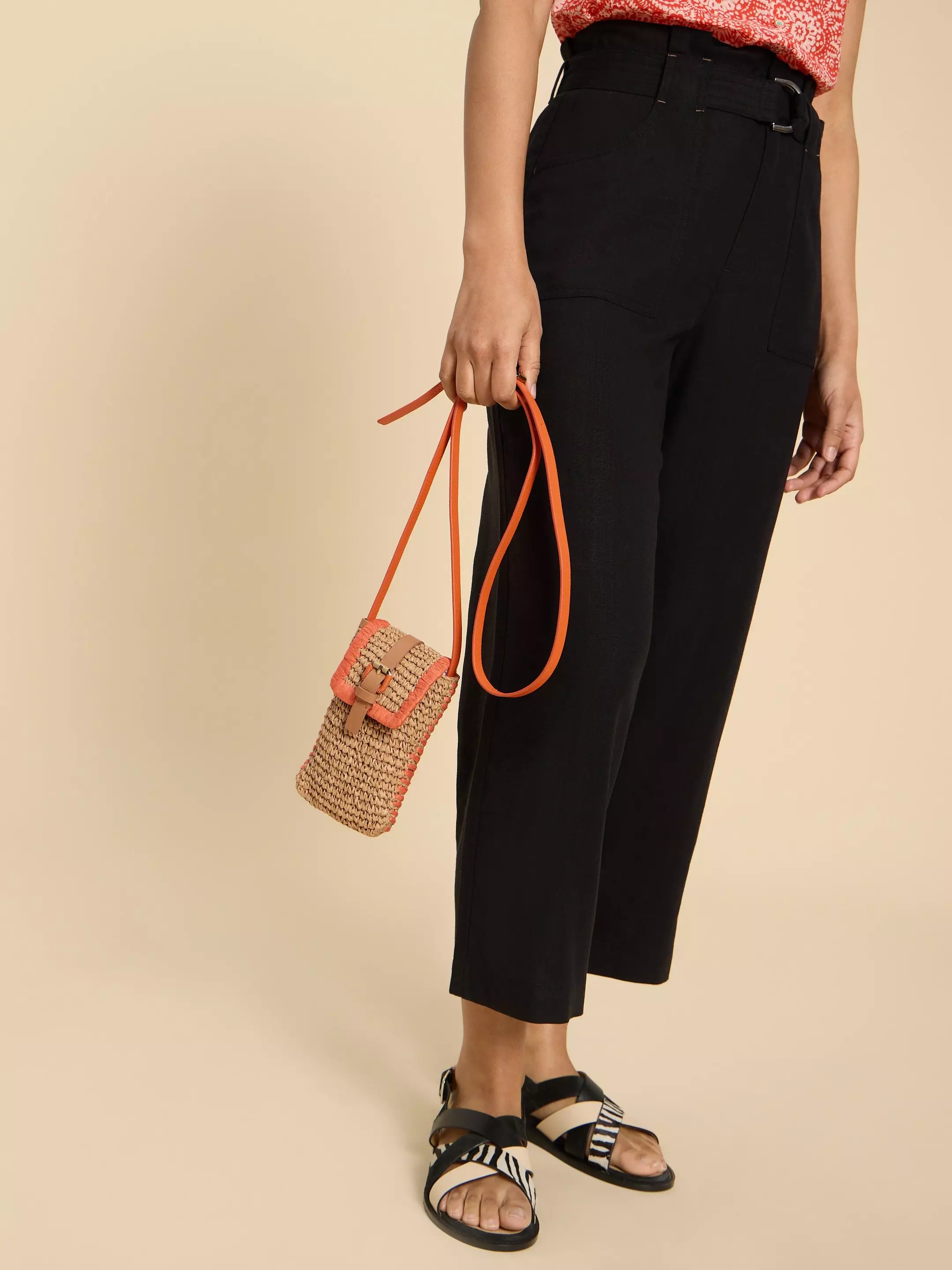 Clara Buckle Raffia Phone Bag 3 Clara Buckle Raffia Phone Bag