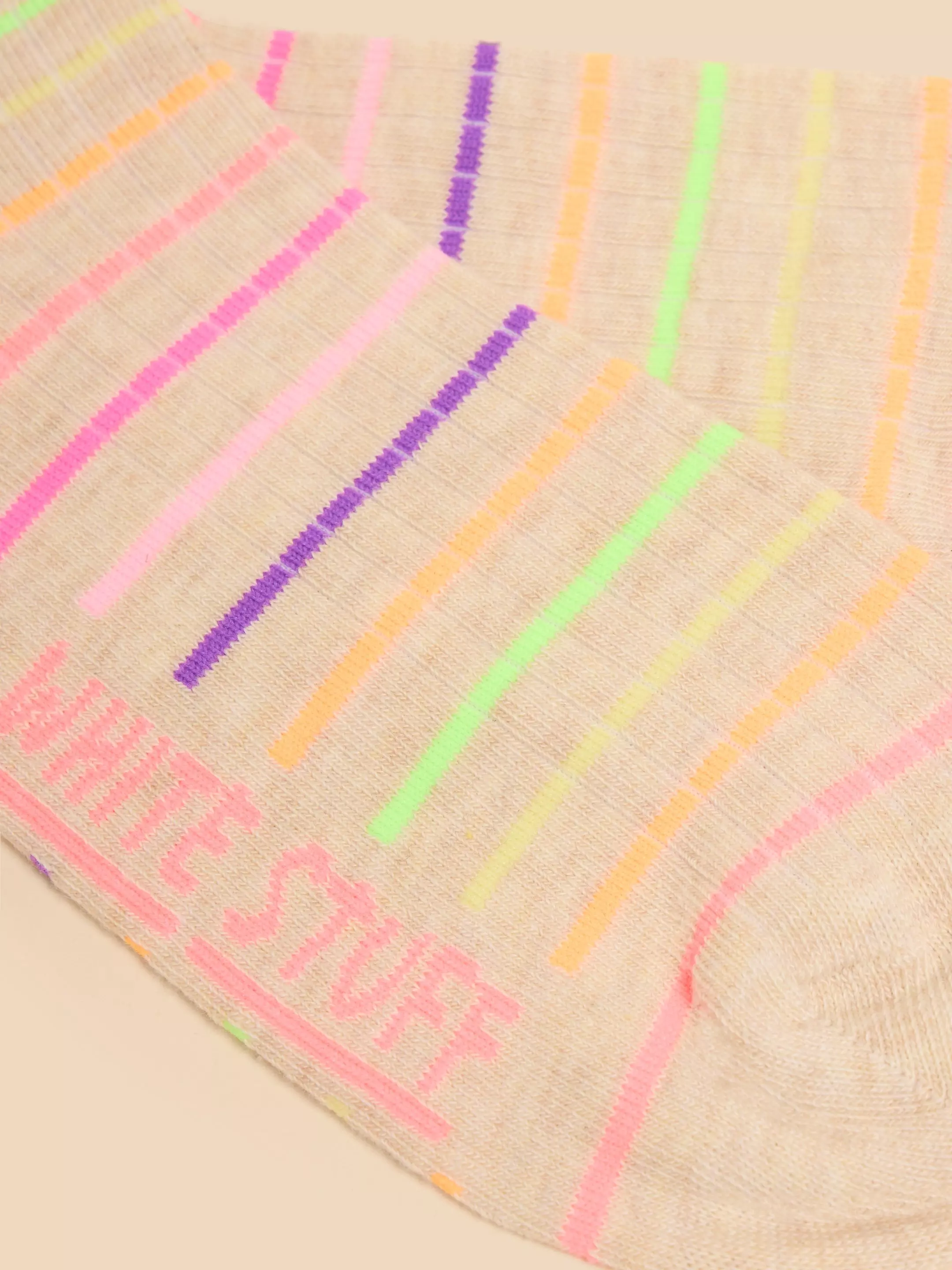 Neon Ribbed Trainer Sock 3 Neon Ribbed Trainer Sock