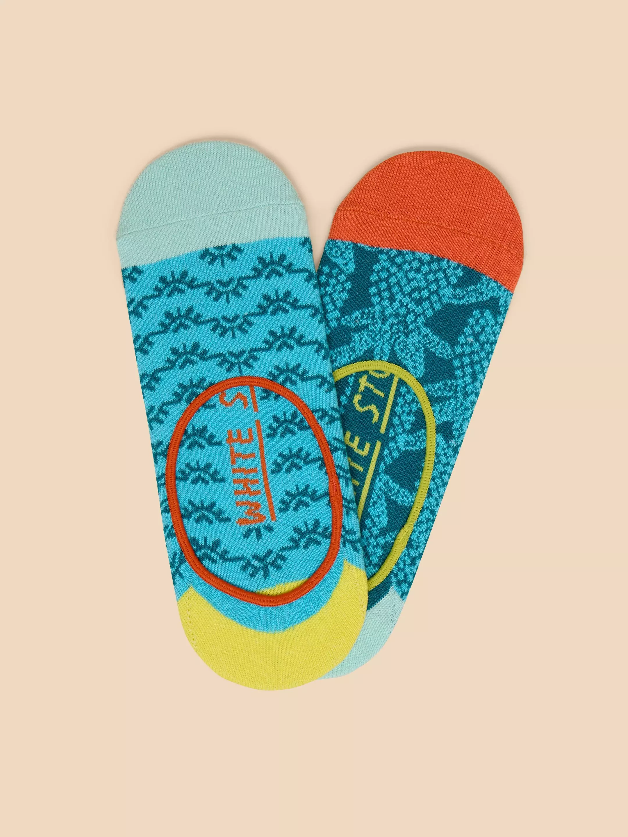 2 Pack Pineapple No Show Socks