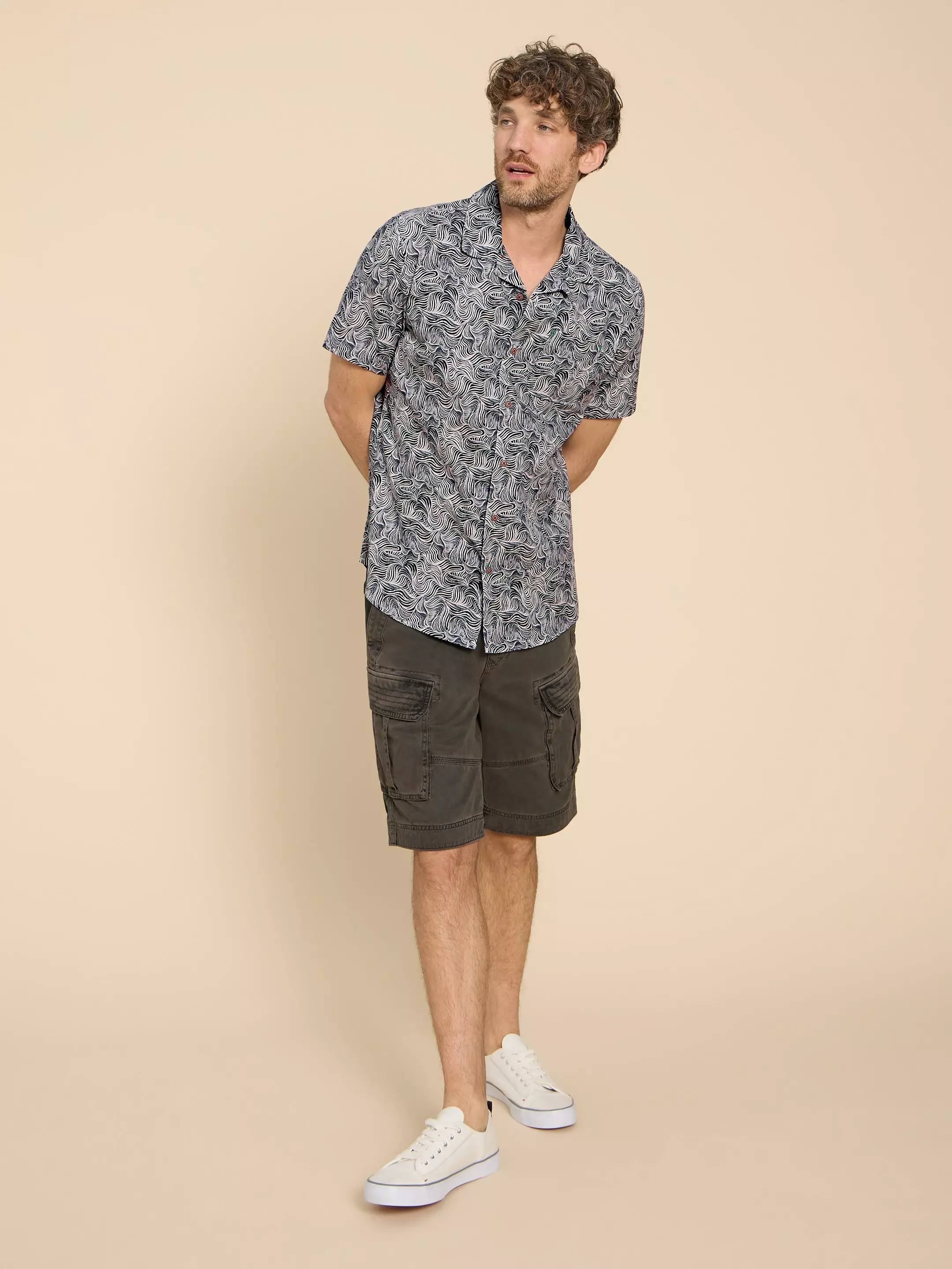 Waves Printed SS Shirt 3 Waves Printed SS Shirt