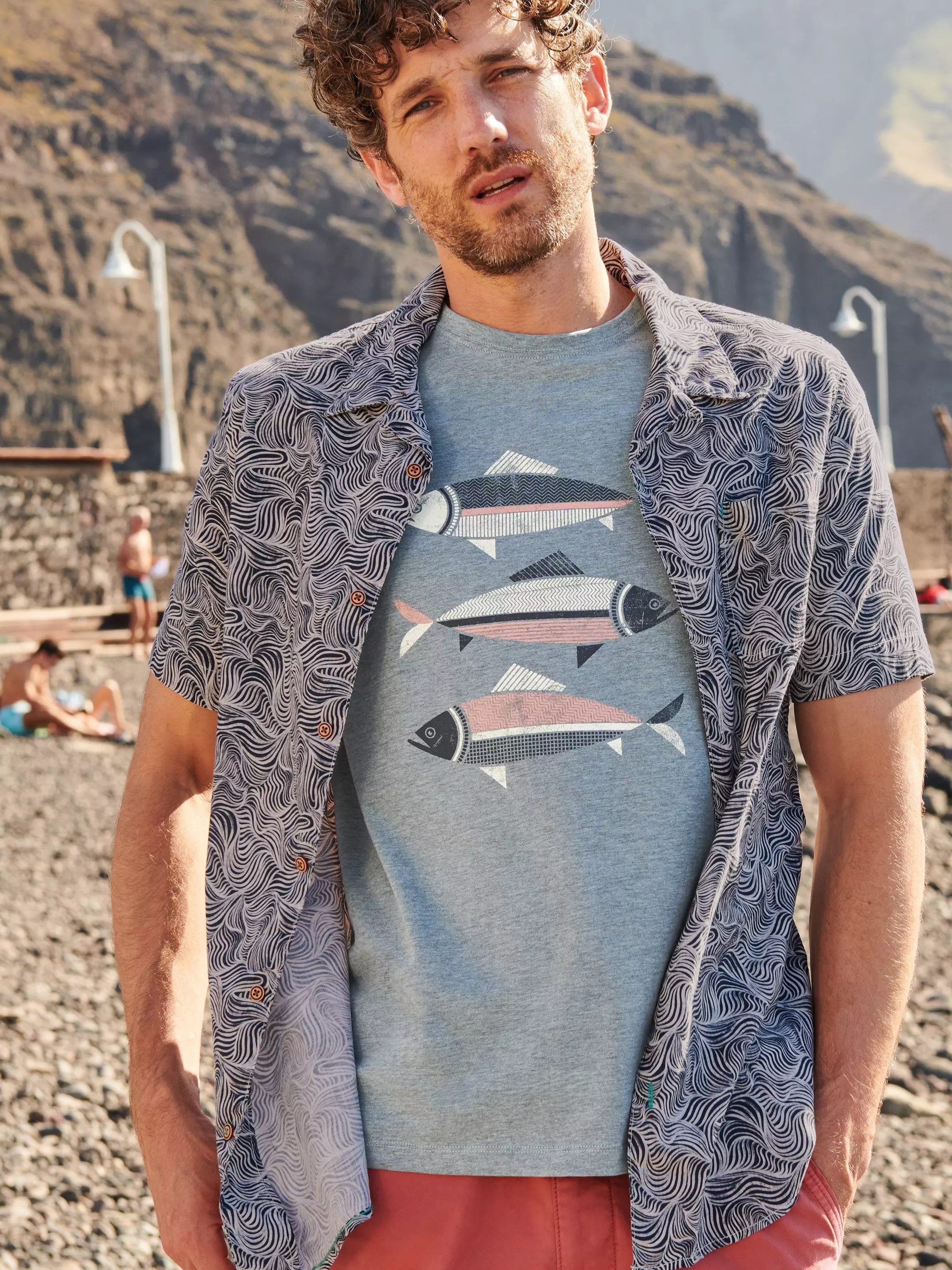 Waves Printed SS Shirt 6 Waves Printed SS Shirt