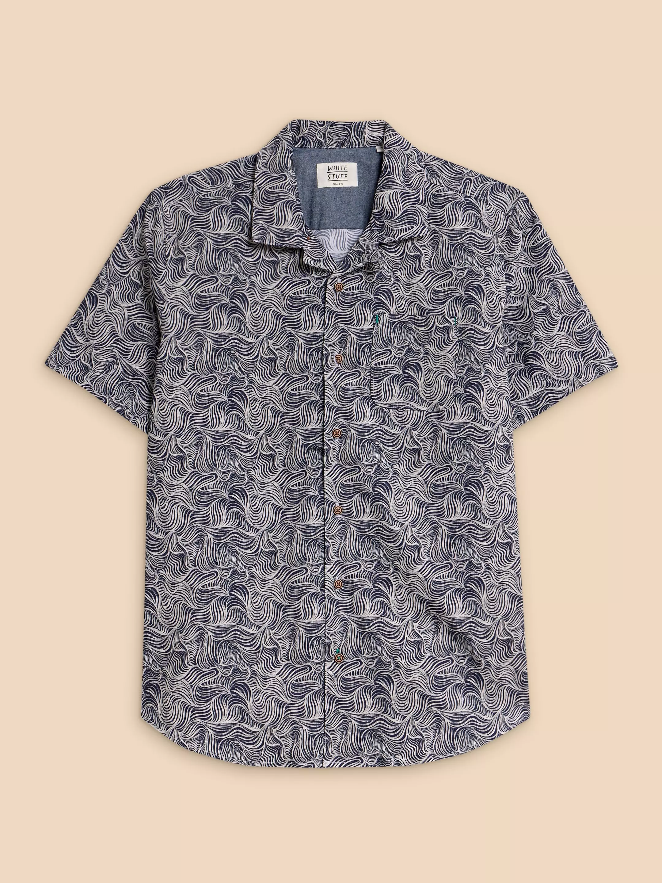 Waves Printed SS Shirt 7 Waves Printed SS Shirt