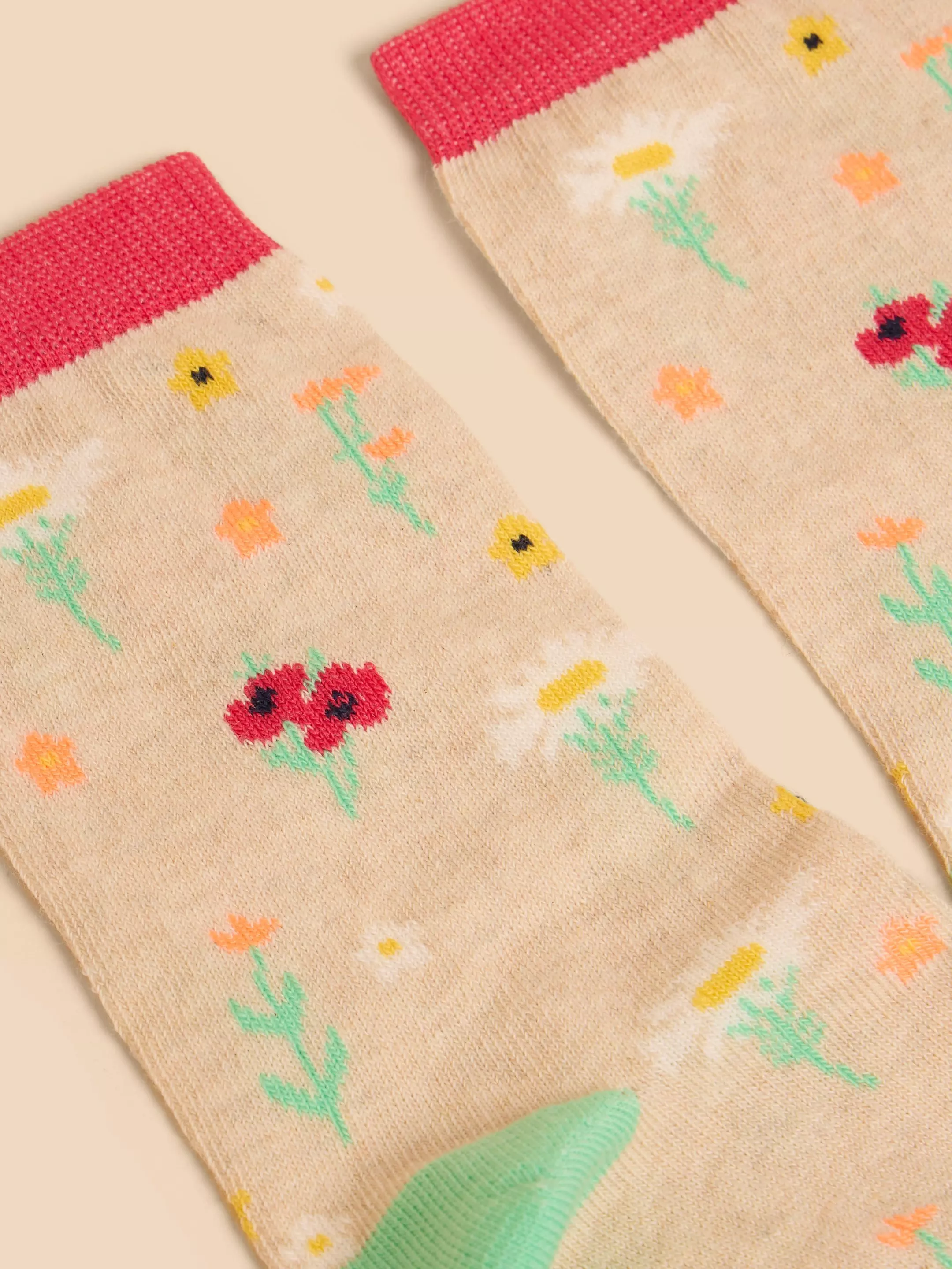 Daisy Floral Ankle Sock 3 Daisy Floral Ankle Sock