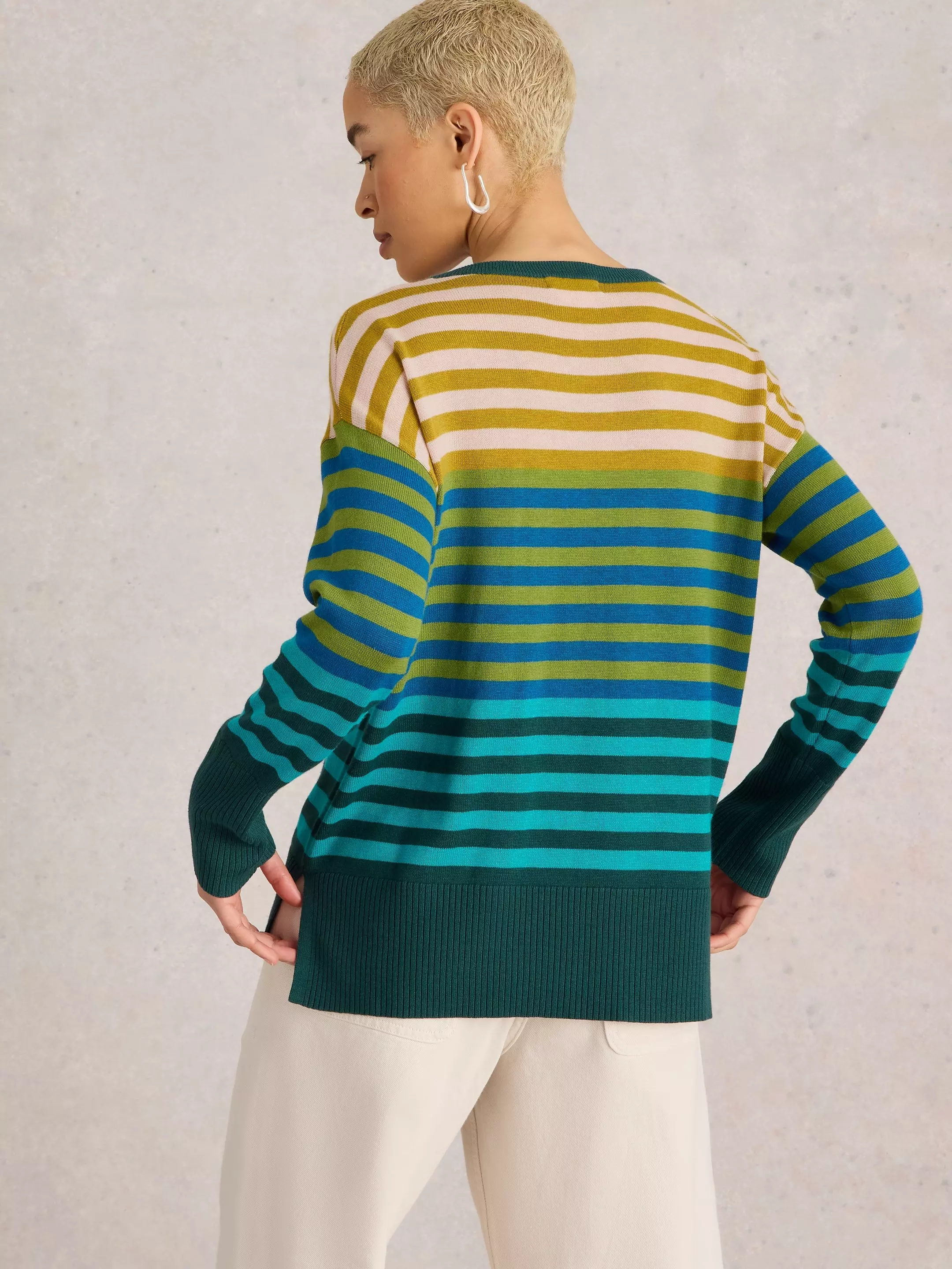 OLIVE STRIPED JUMPER 5 OLIVE STRIPED JUMPER