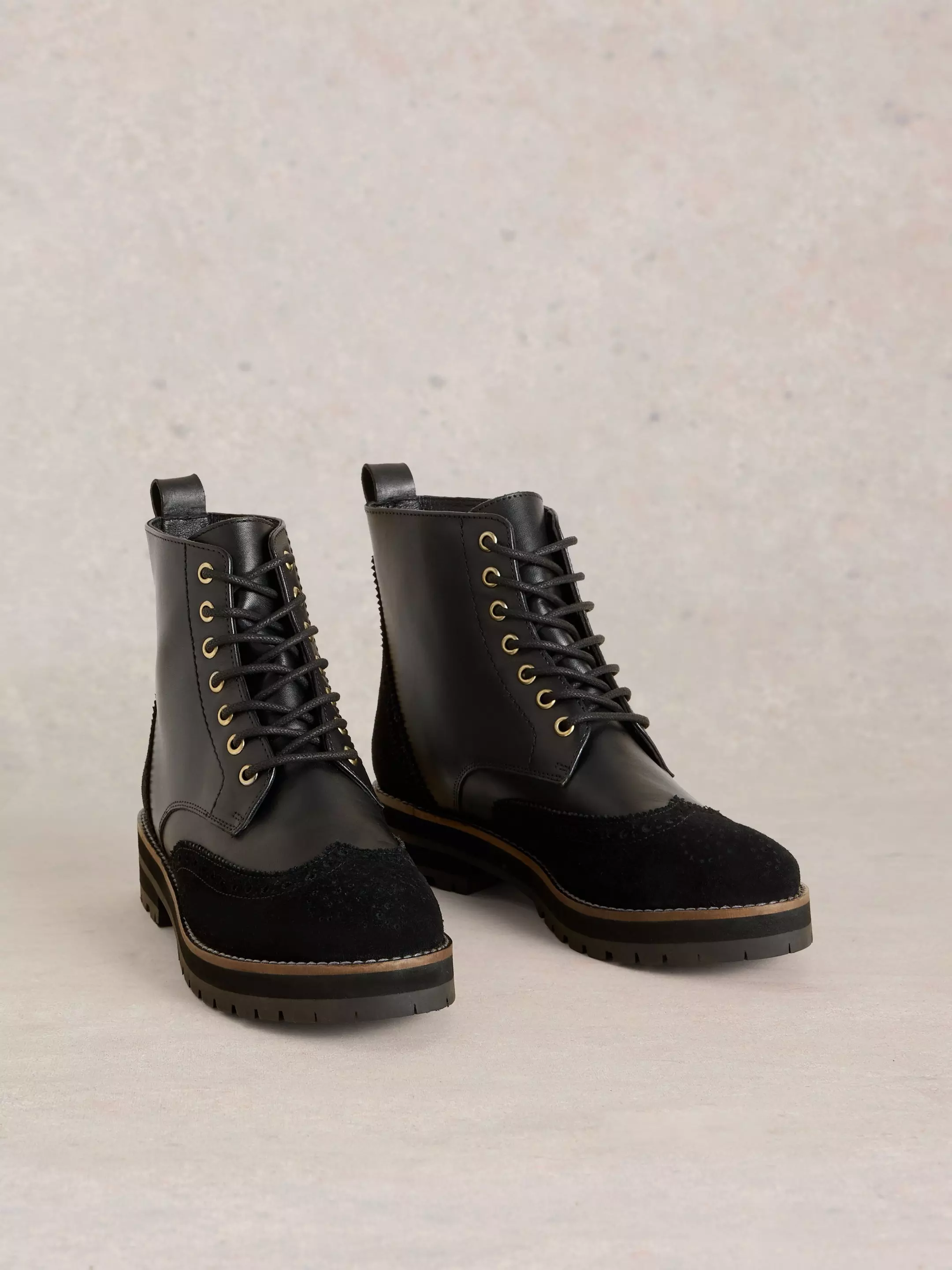 Bene Brogue Leather Boot 3 Bene Brogue Leather Boot