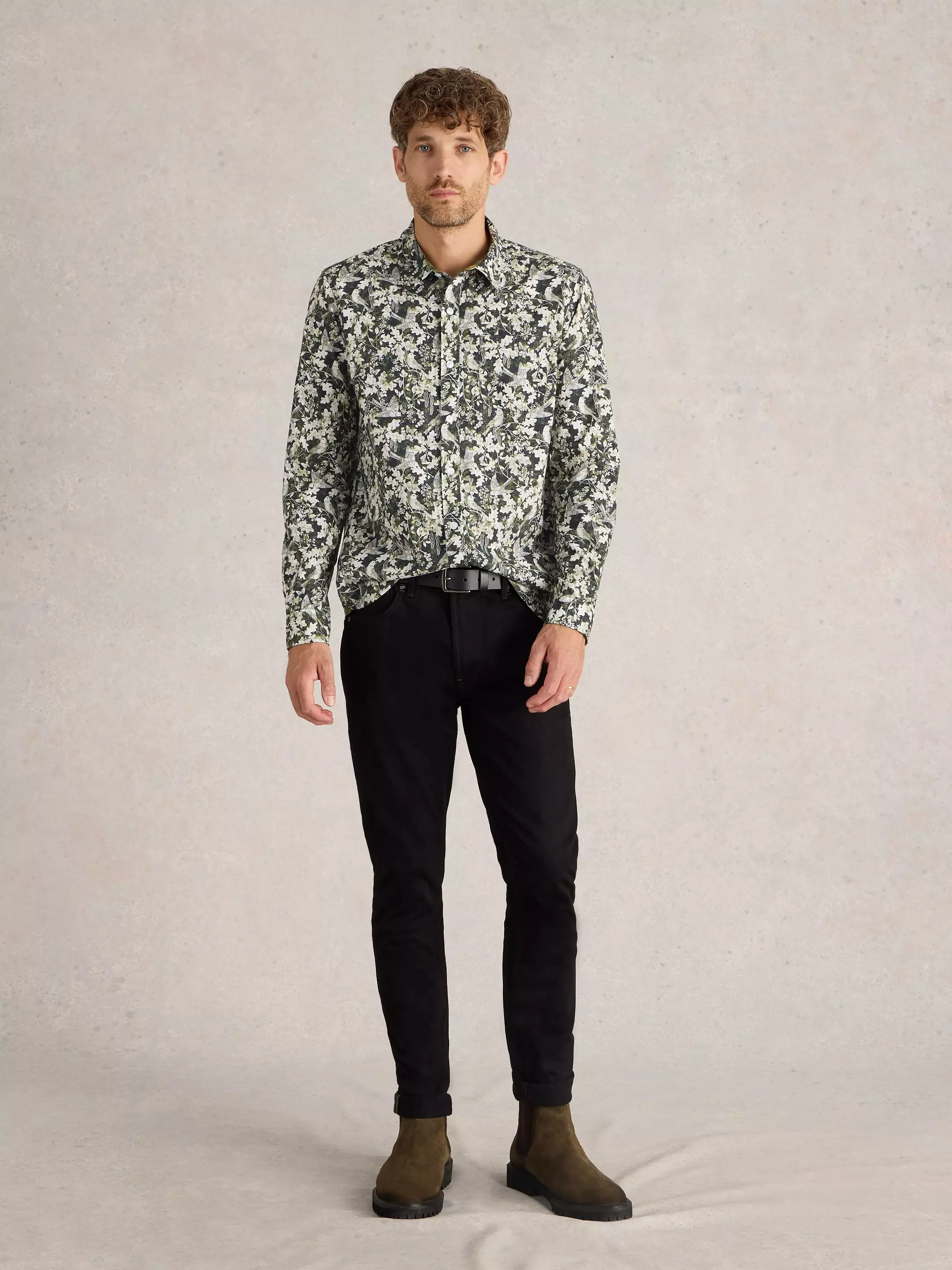 Hawthorn Bird Printed Shirt 3 Hawthorn Bird Printed Shirt