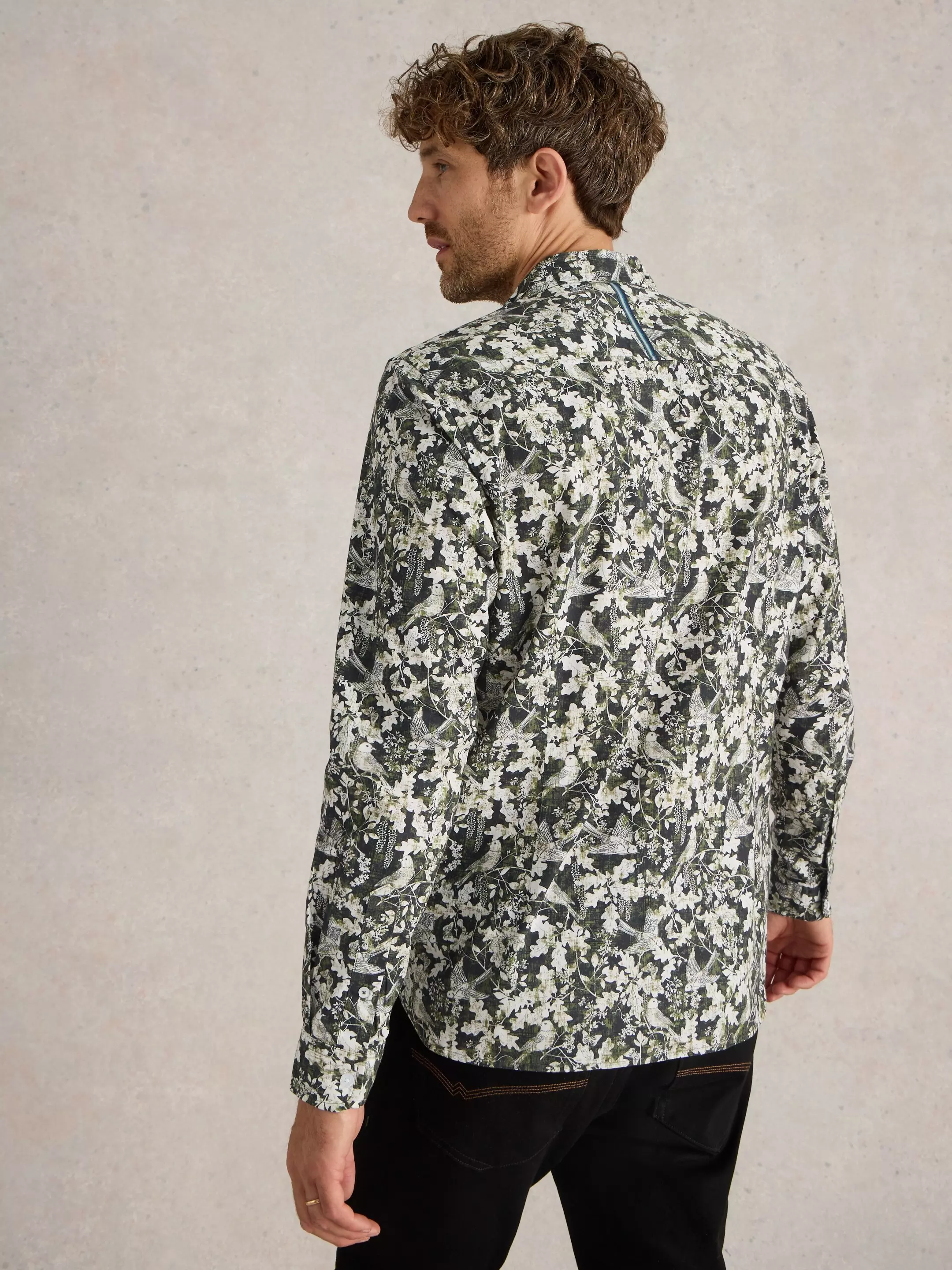 Hawthorn Bird Printed Shirt 5 Hawthorn Bird Printed Shirt