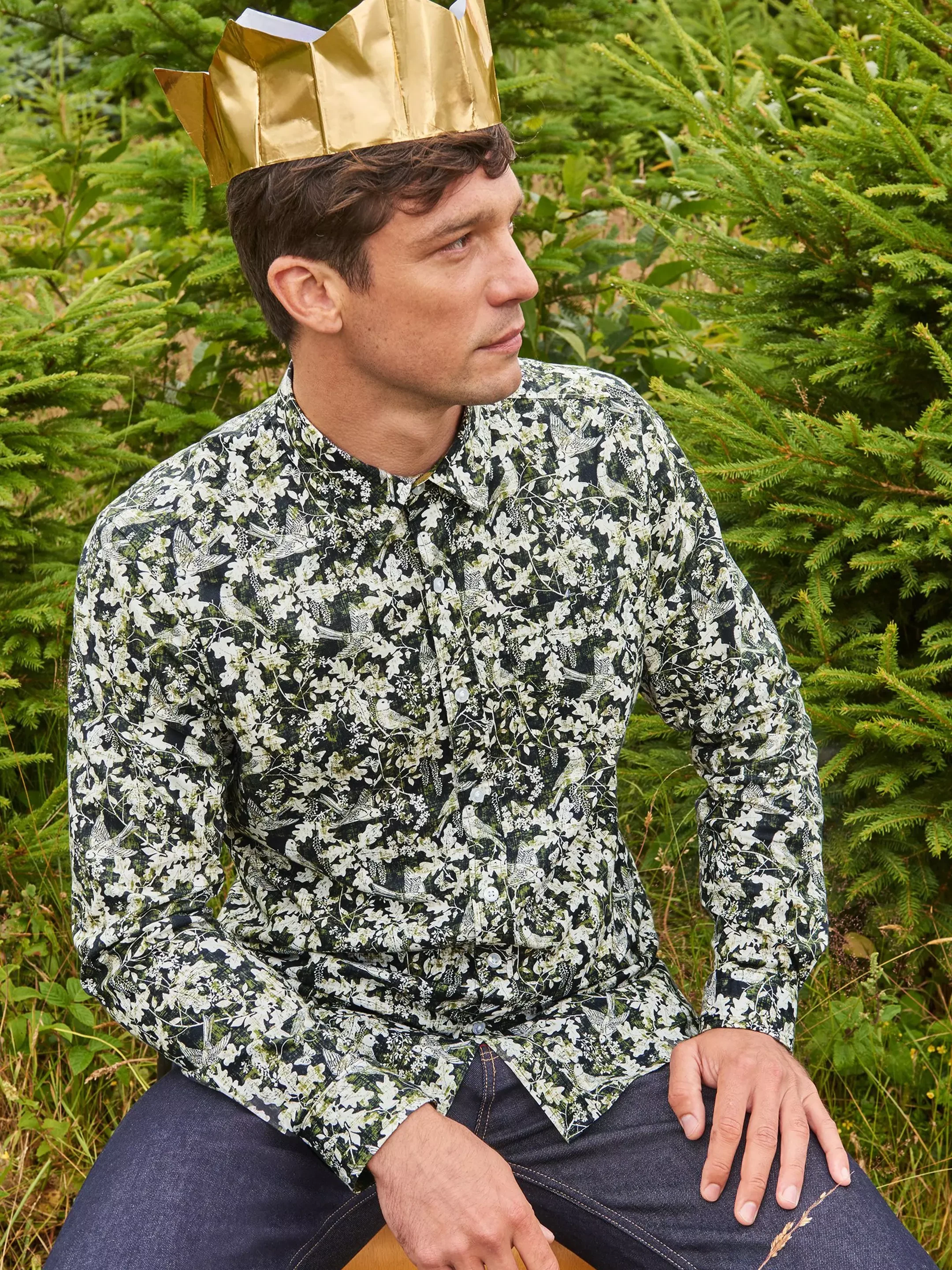 Hawthorn Bird Printed Shirt 6 Hawthorn Bird Printed Shirt