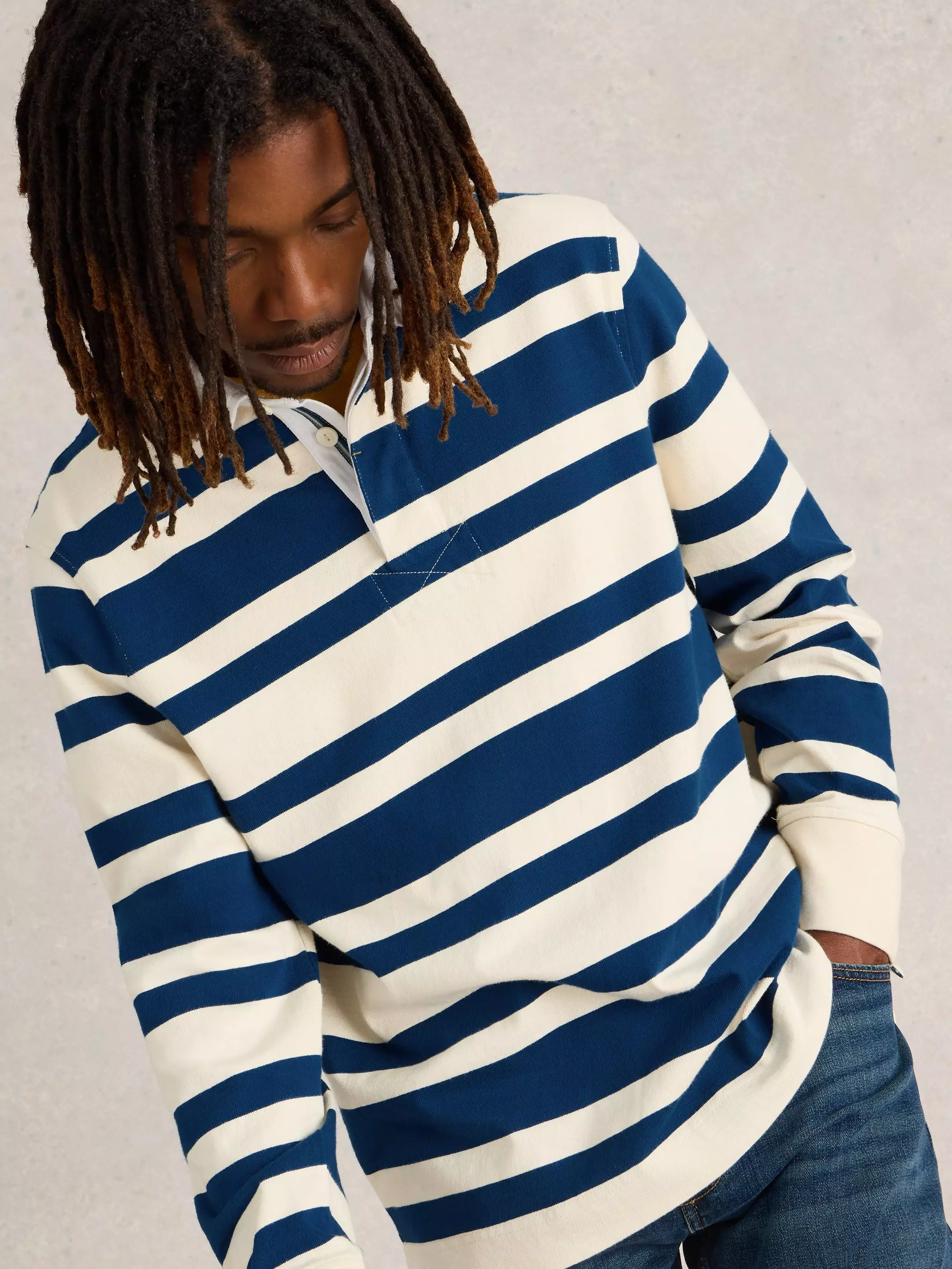 LS Stripe Rugby Shirt 3 LS Stripe Rugby Shirt