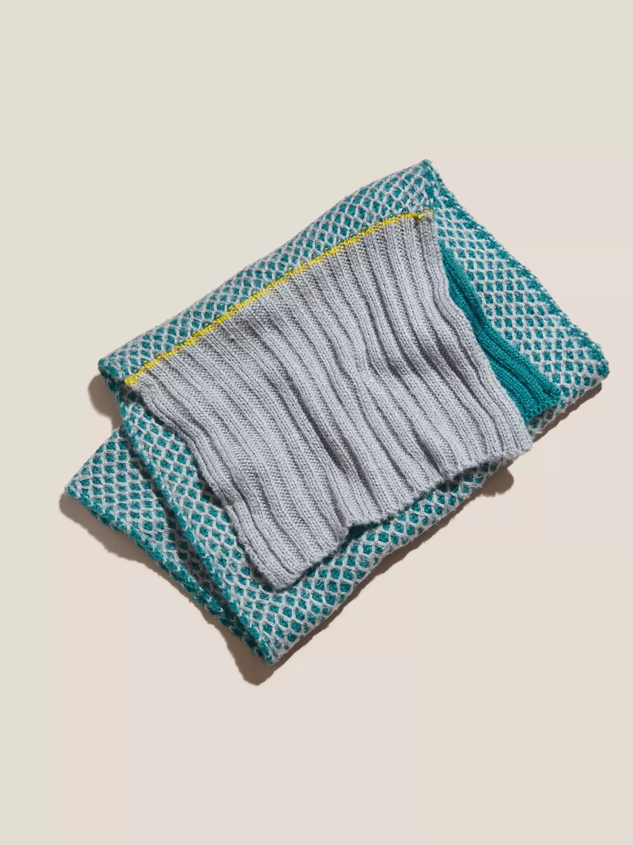 Honeycomb Knitted Scarf