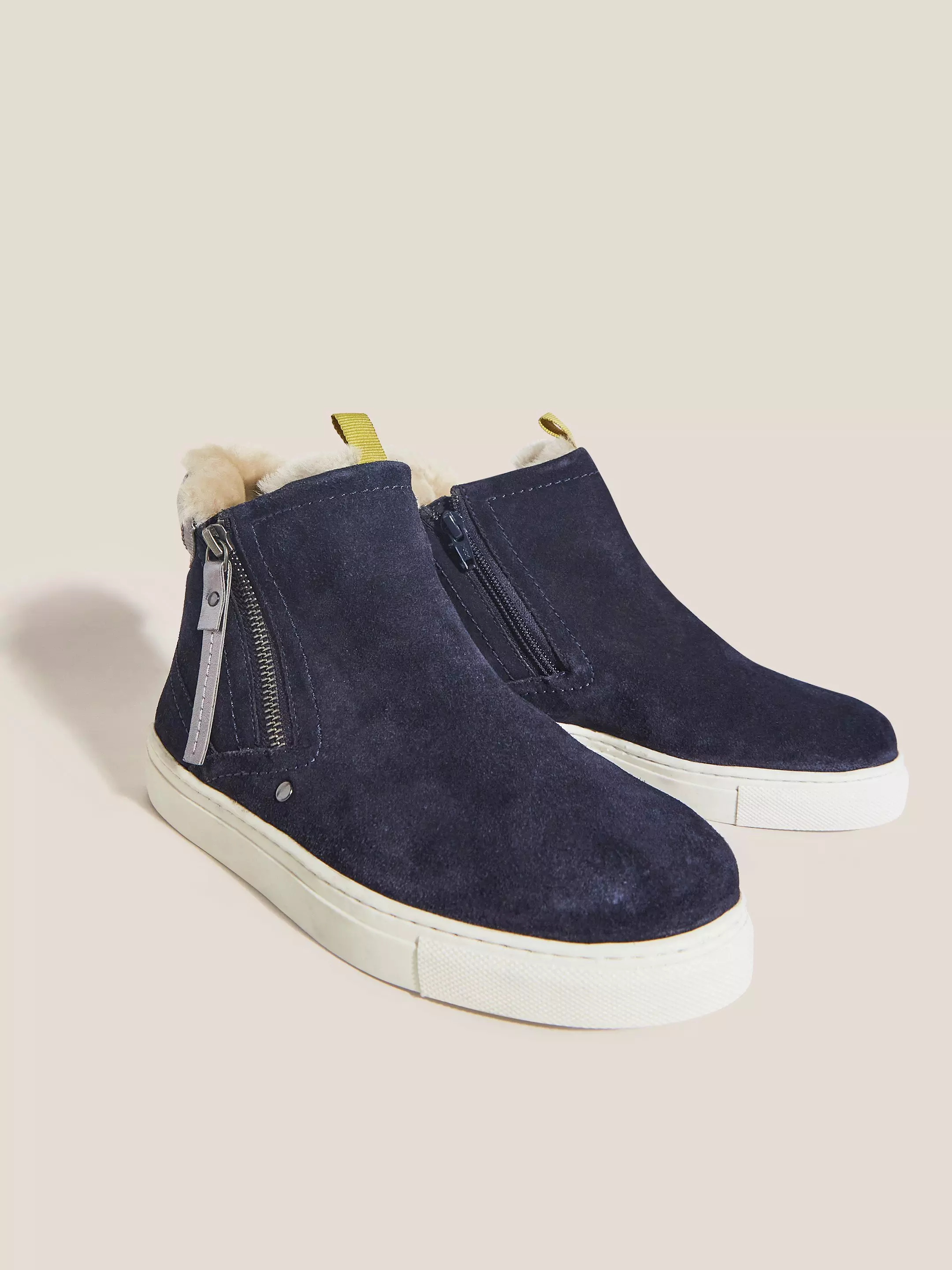 Shearling Suede Zip Bootie 3 Shearling Suede Zip Bootie