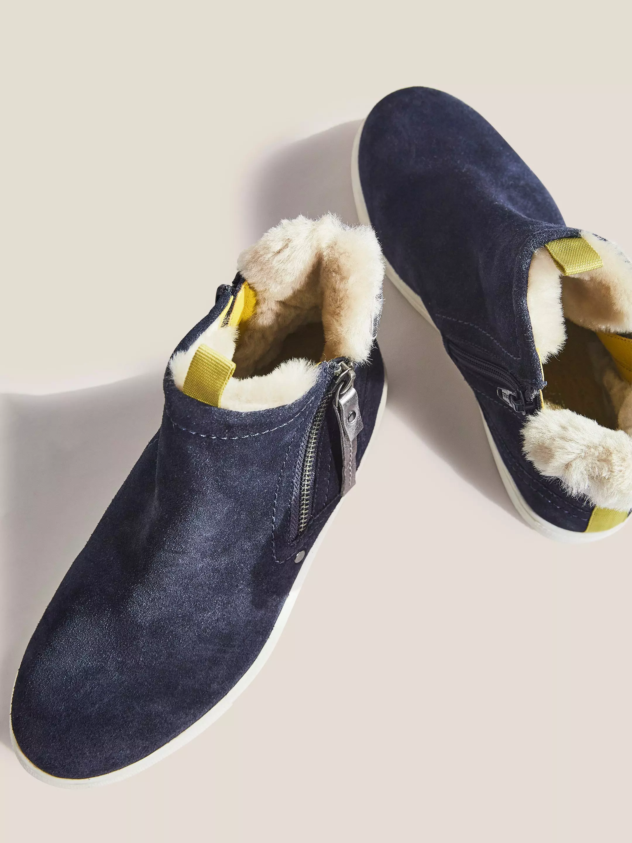 Shearling Suede Zip Bootie 4 Shearling Suede Zip Bootie