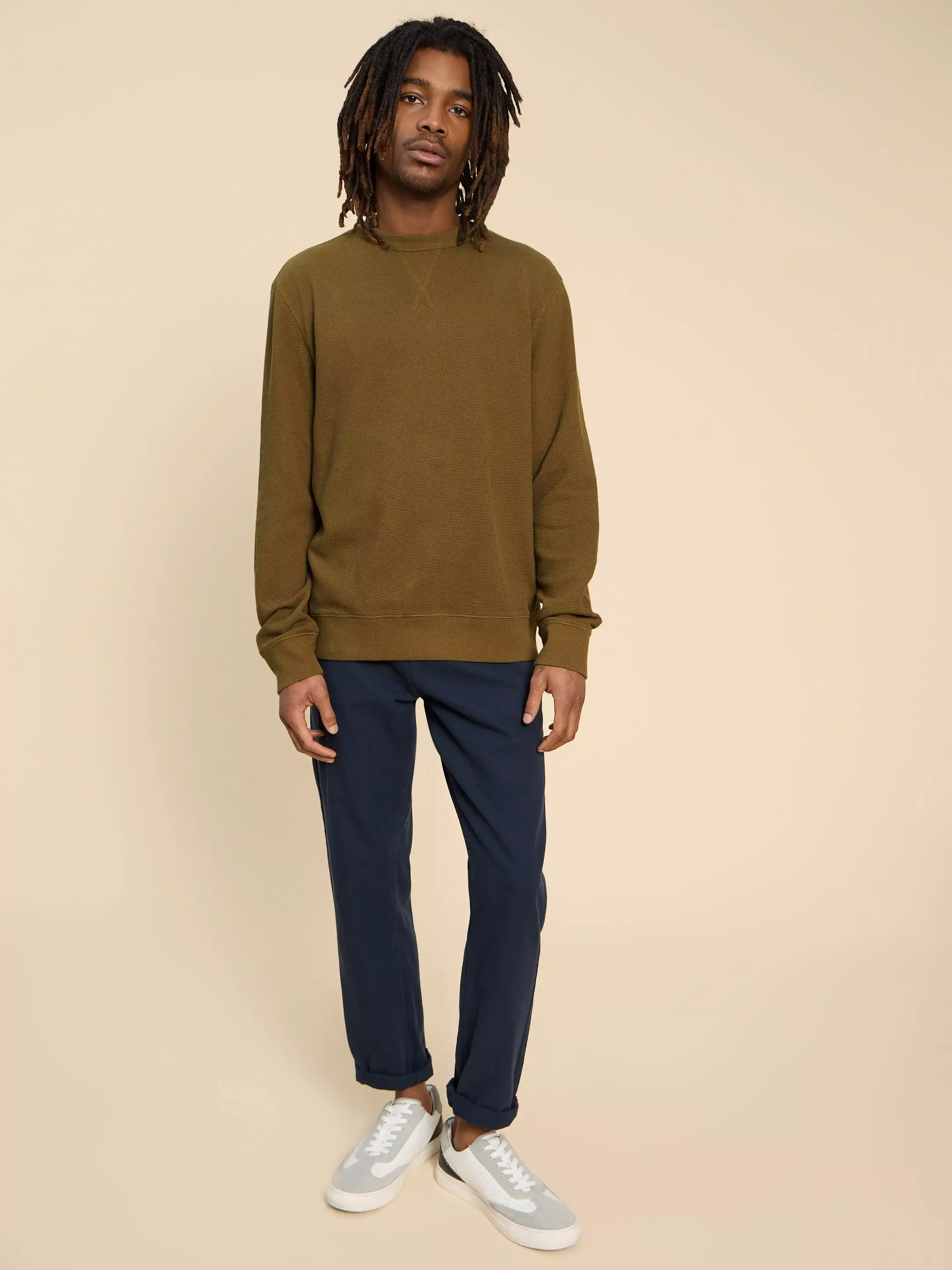 Pique Crew Neck Sweat 3 Pique Crew Neck Sweat