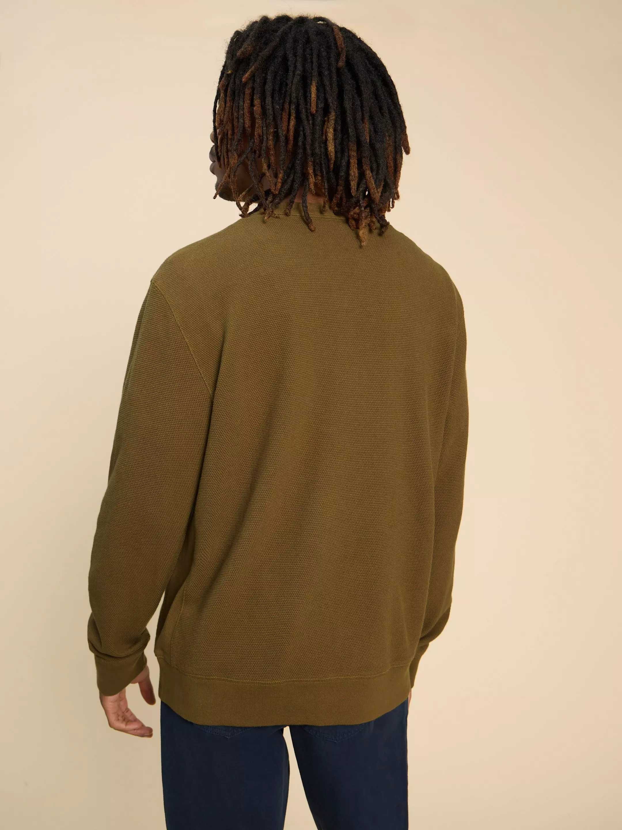 Pique Crew Neck Sweat 5 Pique Crew Neck Sweat