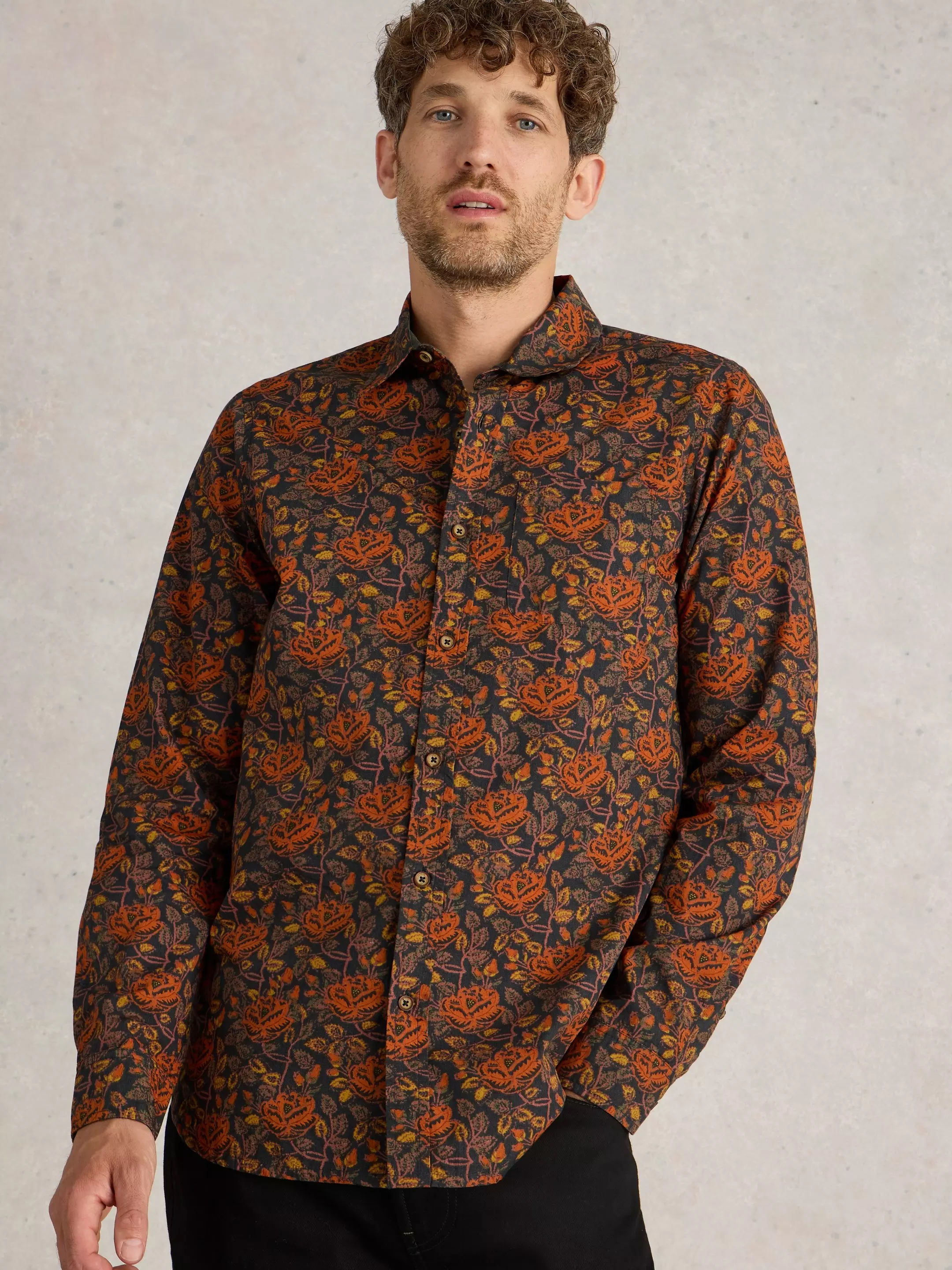 Block Floral Printed Shirt 3 Block Floral Printed Shirt