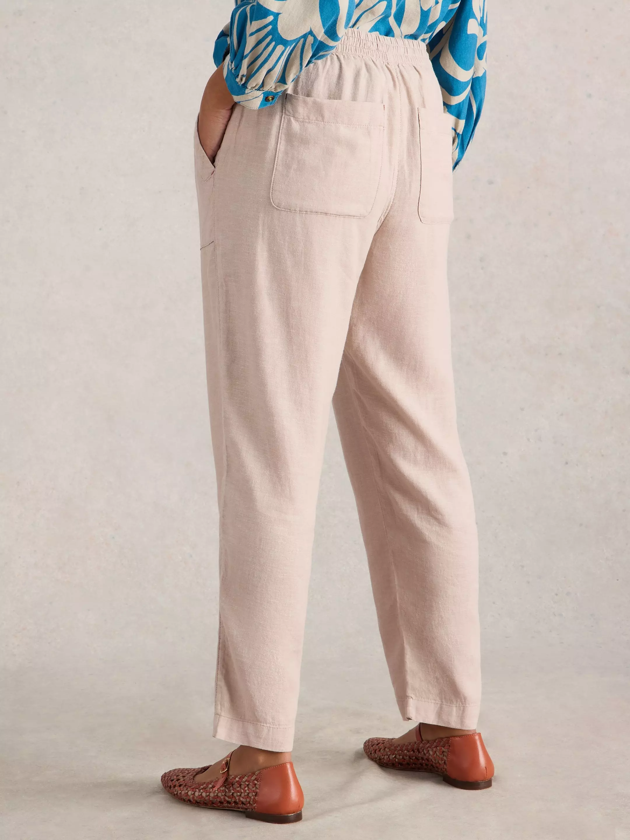 Linen Blend Elle Trouser 5 Linen Blend Elle Trouser