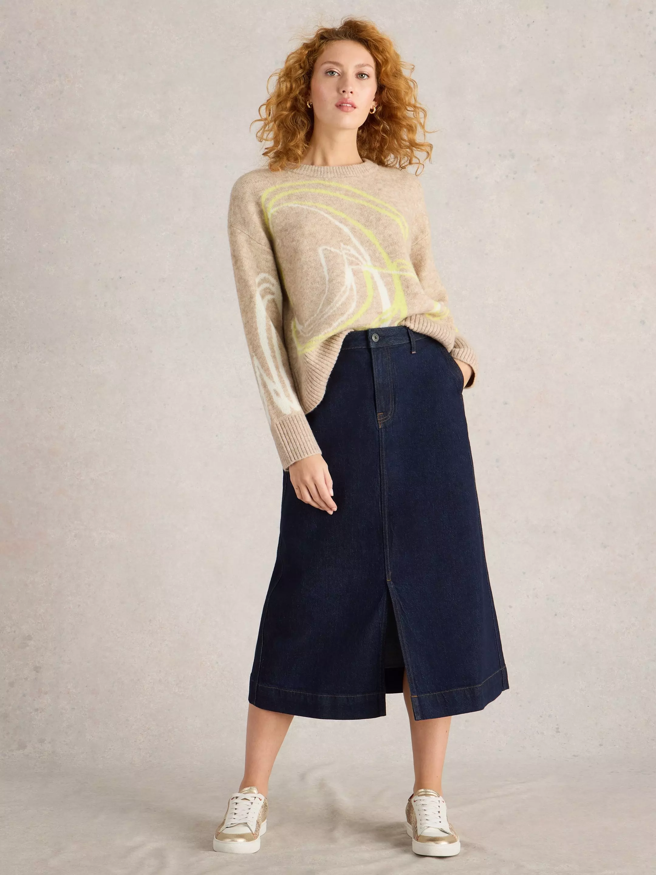 Allie Midi Skirt Denim 3 Allie Midi Skirt Denim