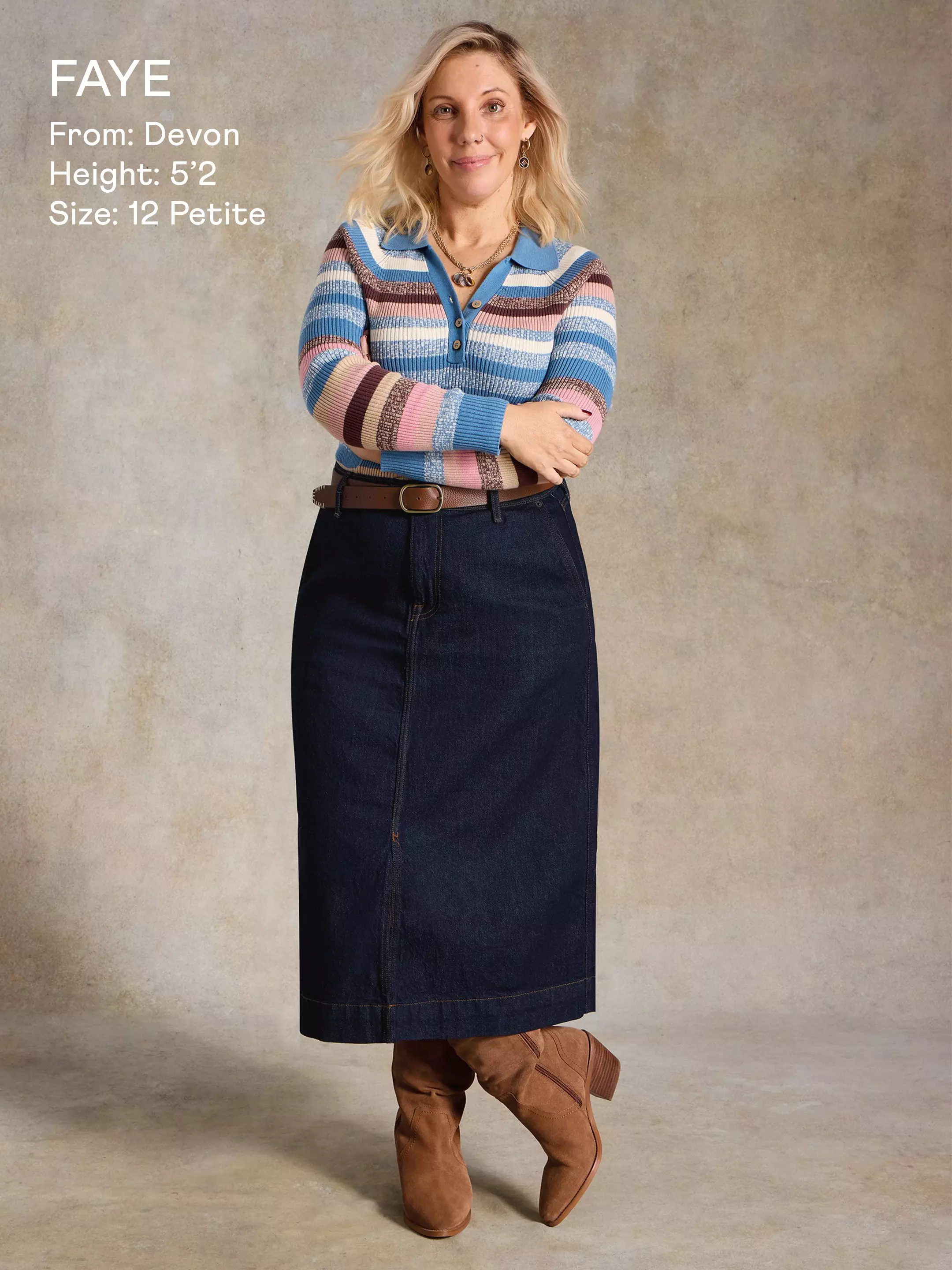 Allie Midi Skirt Denim 6 Allie Midi Skirt Denim