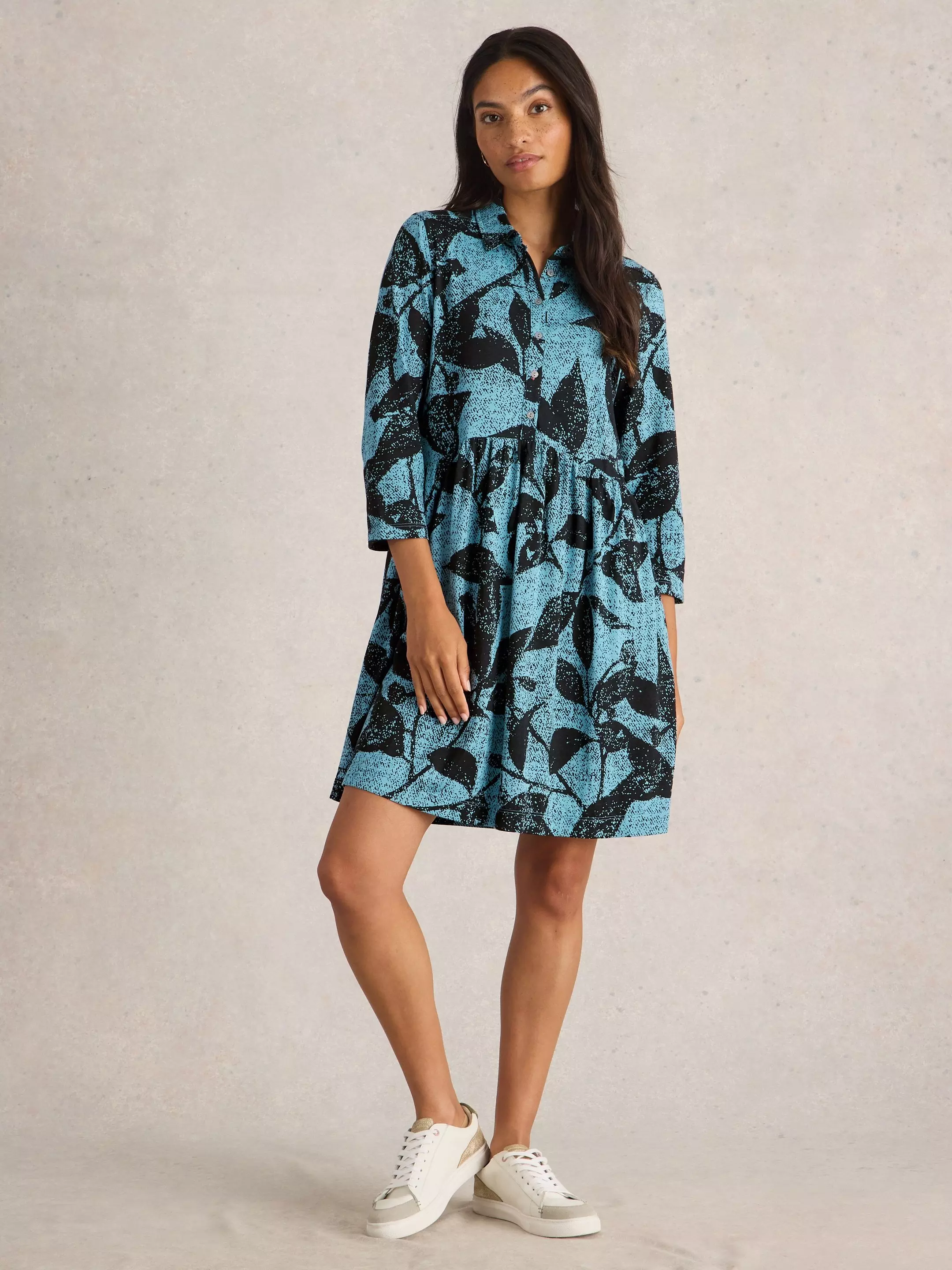 Everly Jersey Shirt Dress 3 Everly Jersey Shirt Dress
