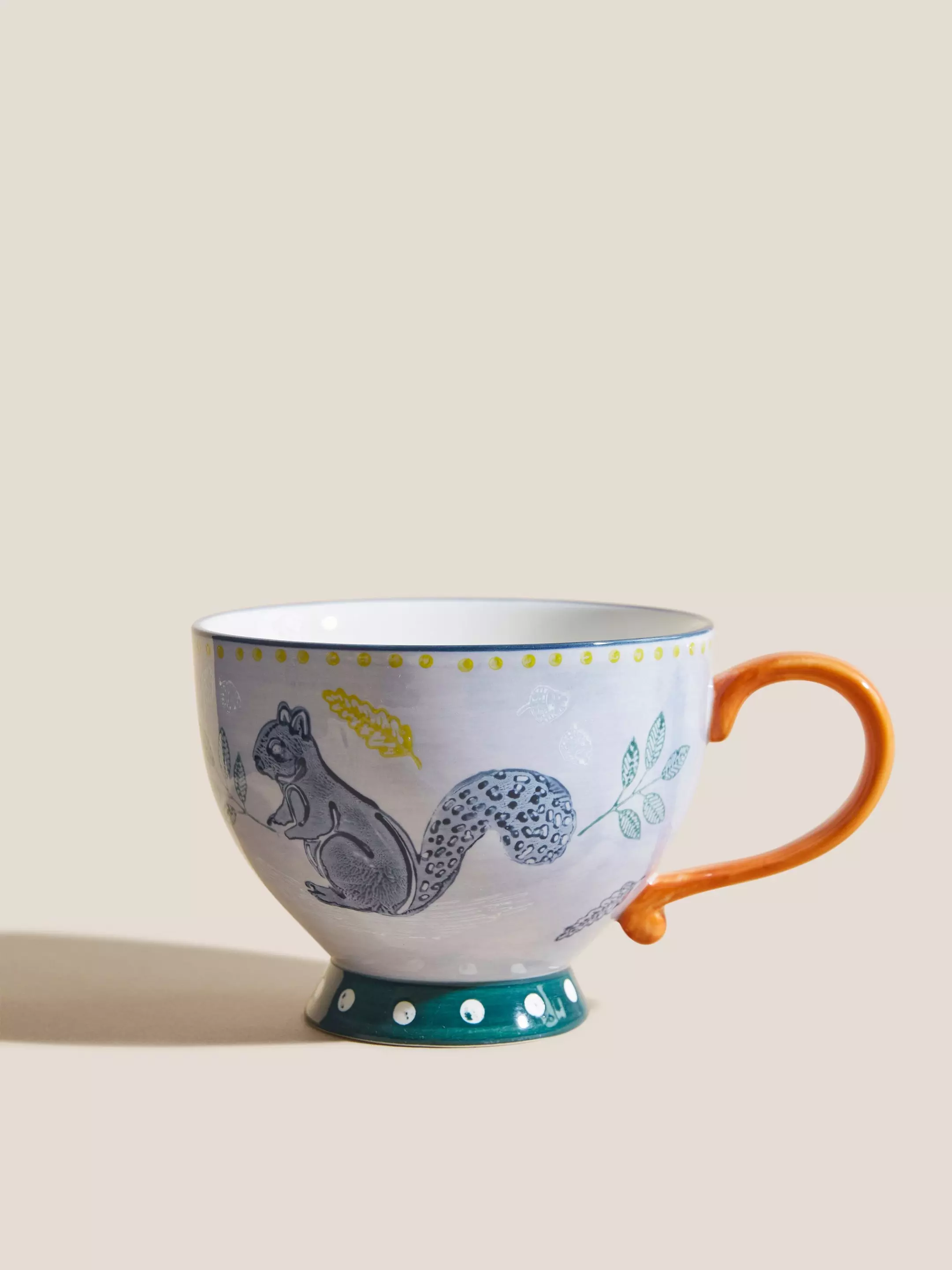 Foraging Squirrel Tea Cup