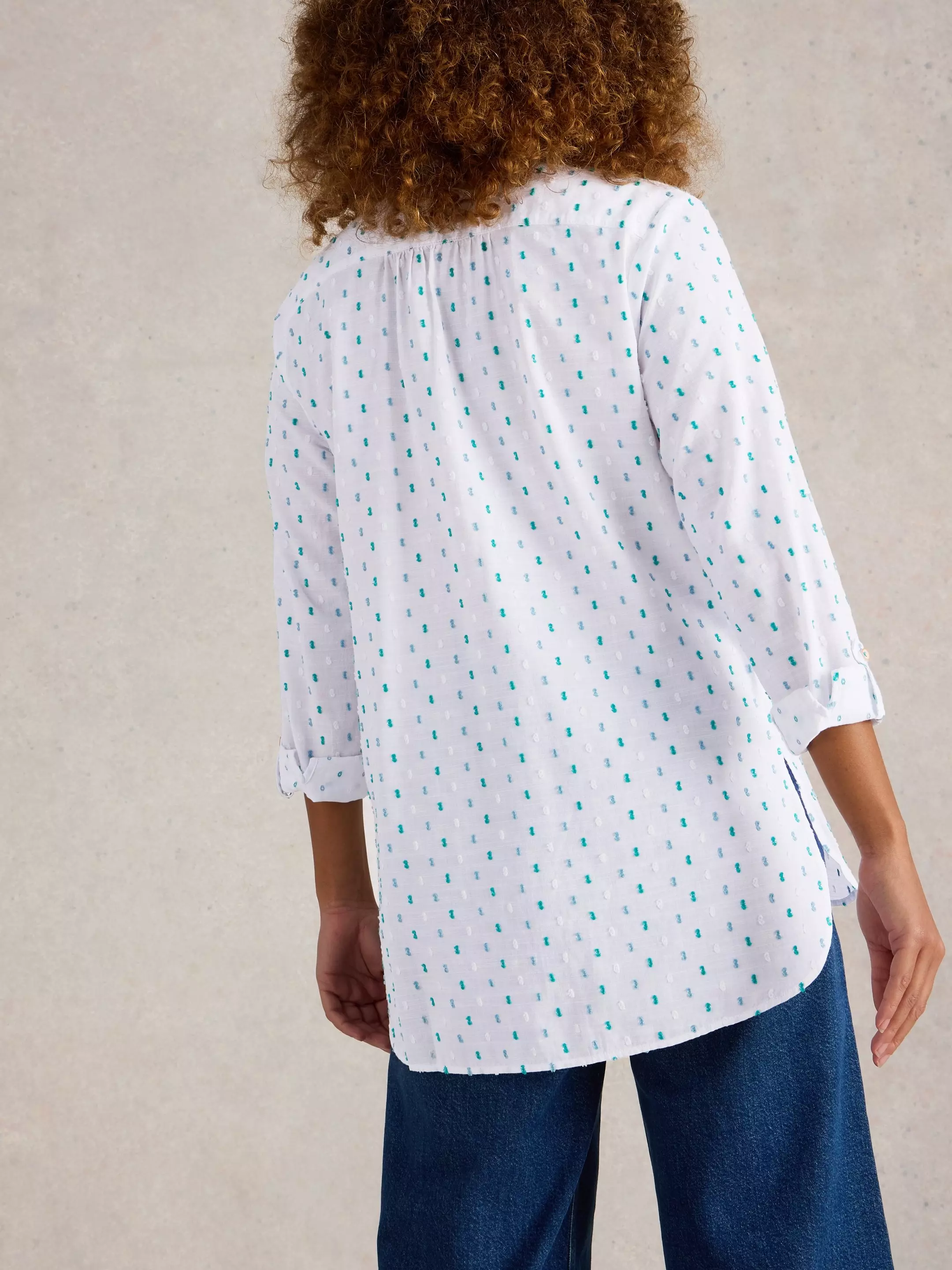 Sophie Longline Cotton Shirt 5 Sophie Longline Cotton Shirt