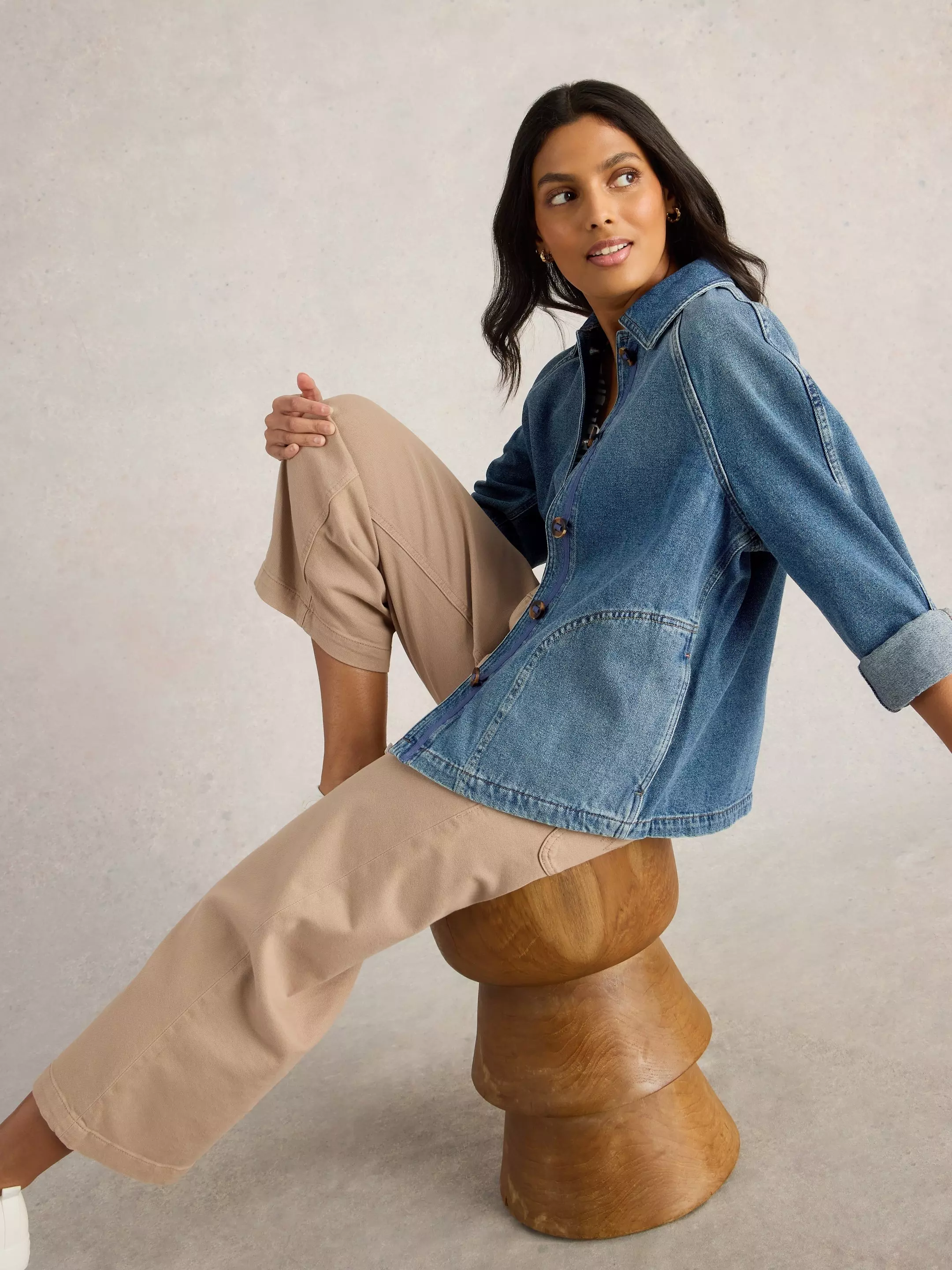Eden Denim Collared Jacket 3 Eden Denim Collared Jacket