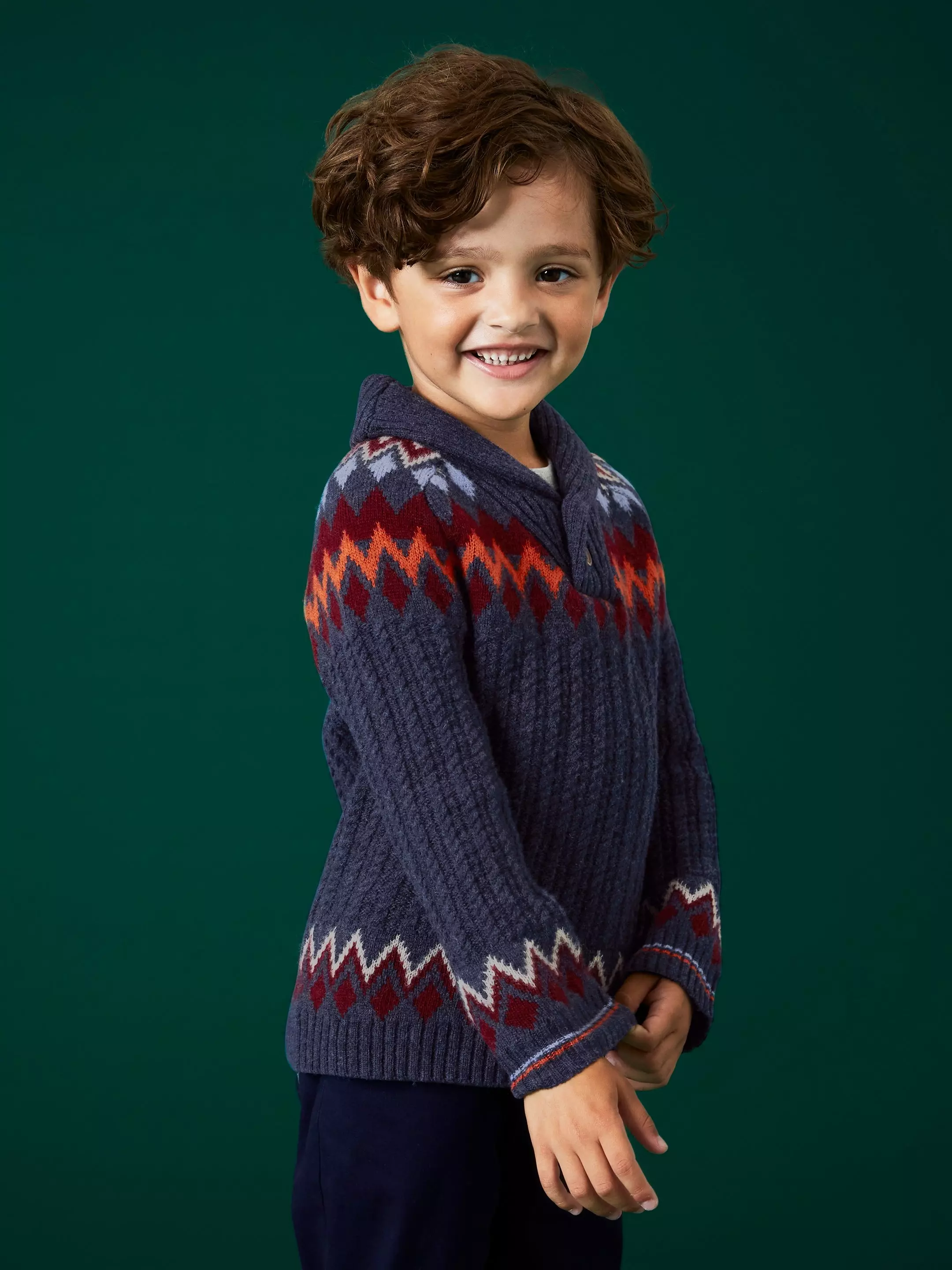 Mini Me Arundel Fairisle Shawl
