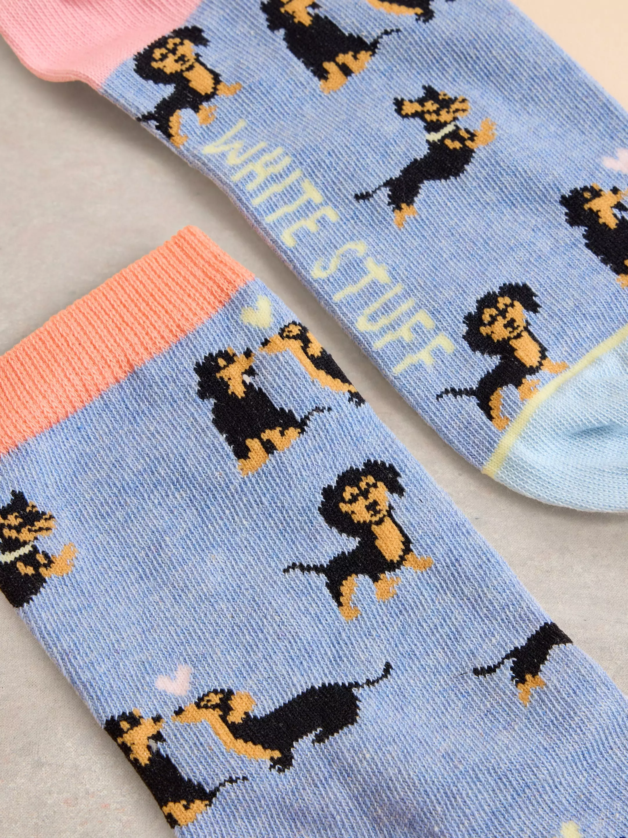 Kissing Sausage Dog Ankle Socks 3 Kissing Sausage Dog Ankle Socks