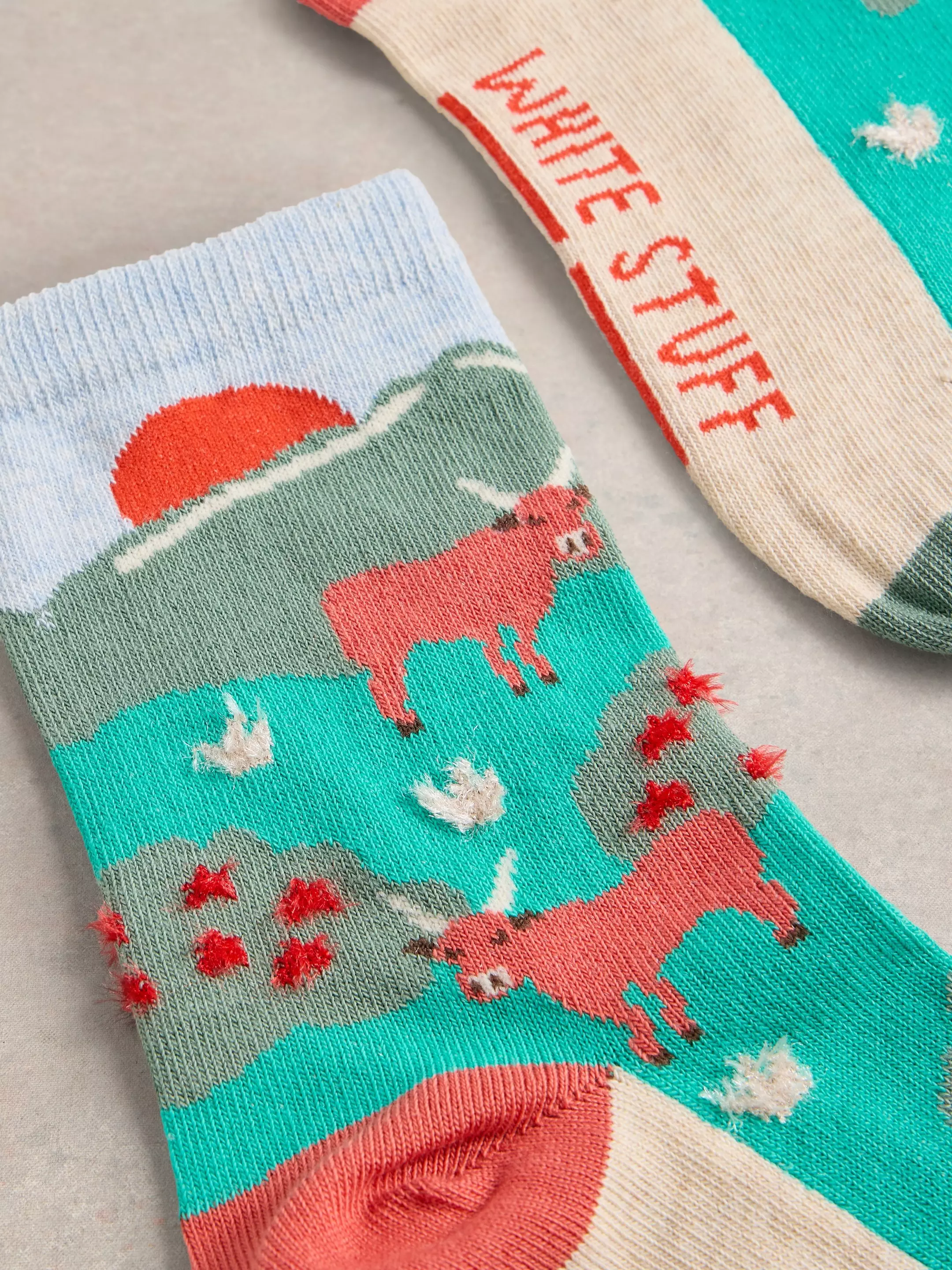 Fluffy Cows Ankle Sock 3 Fluffy Cows Ankle Sock