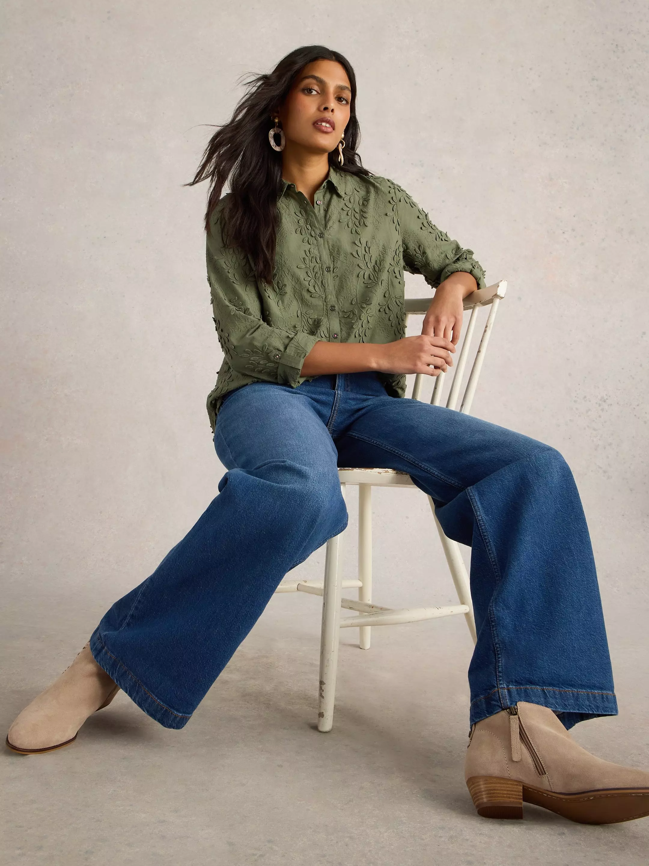 Sophie Embroidered Collared Shirt 3 Sophie Embroidered Collared Shirt