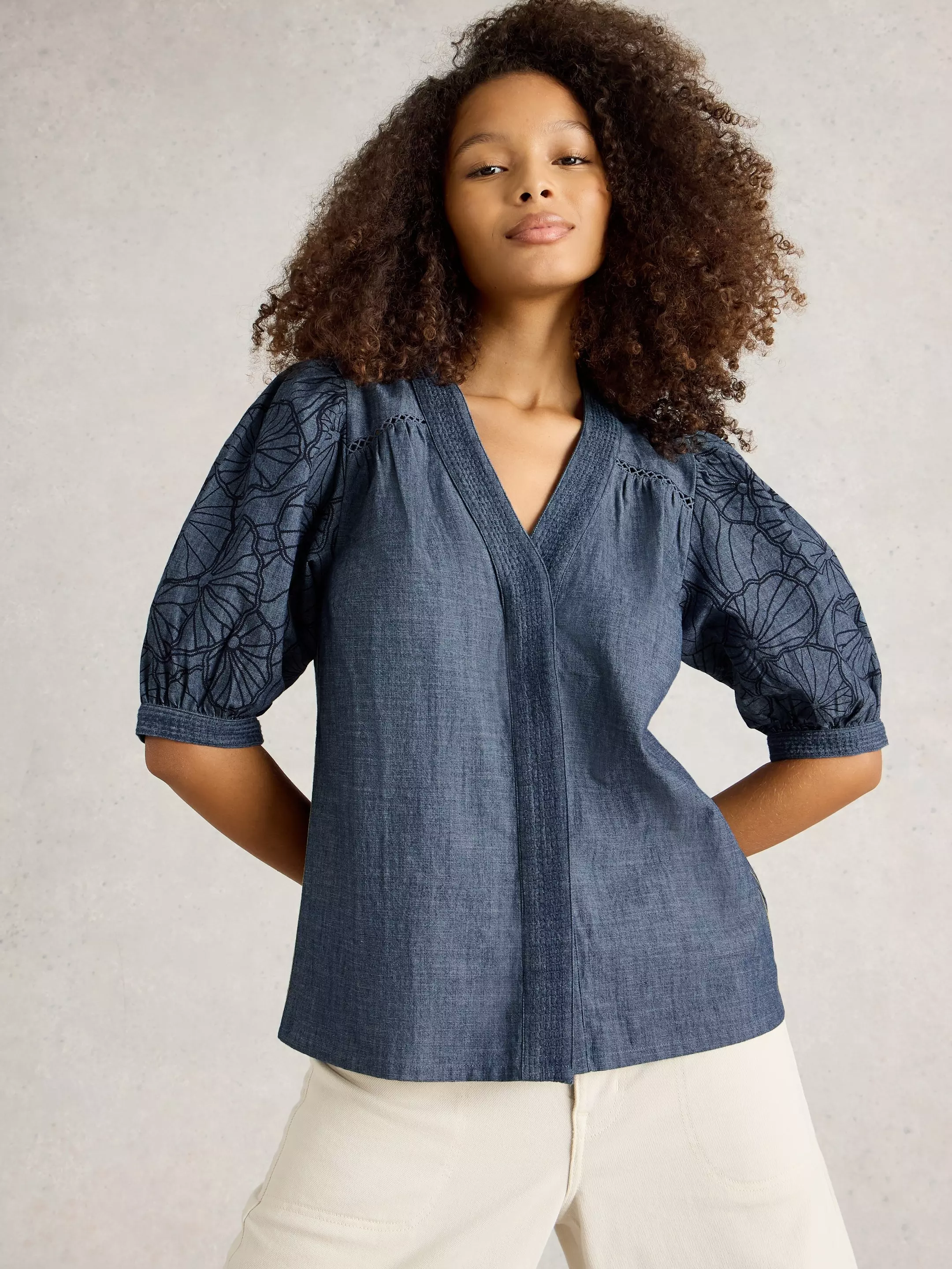 Finley Chambray Top 4 Finley Chambray Top