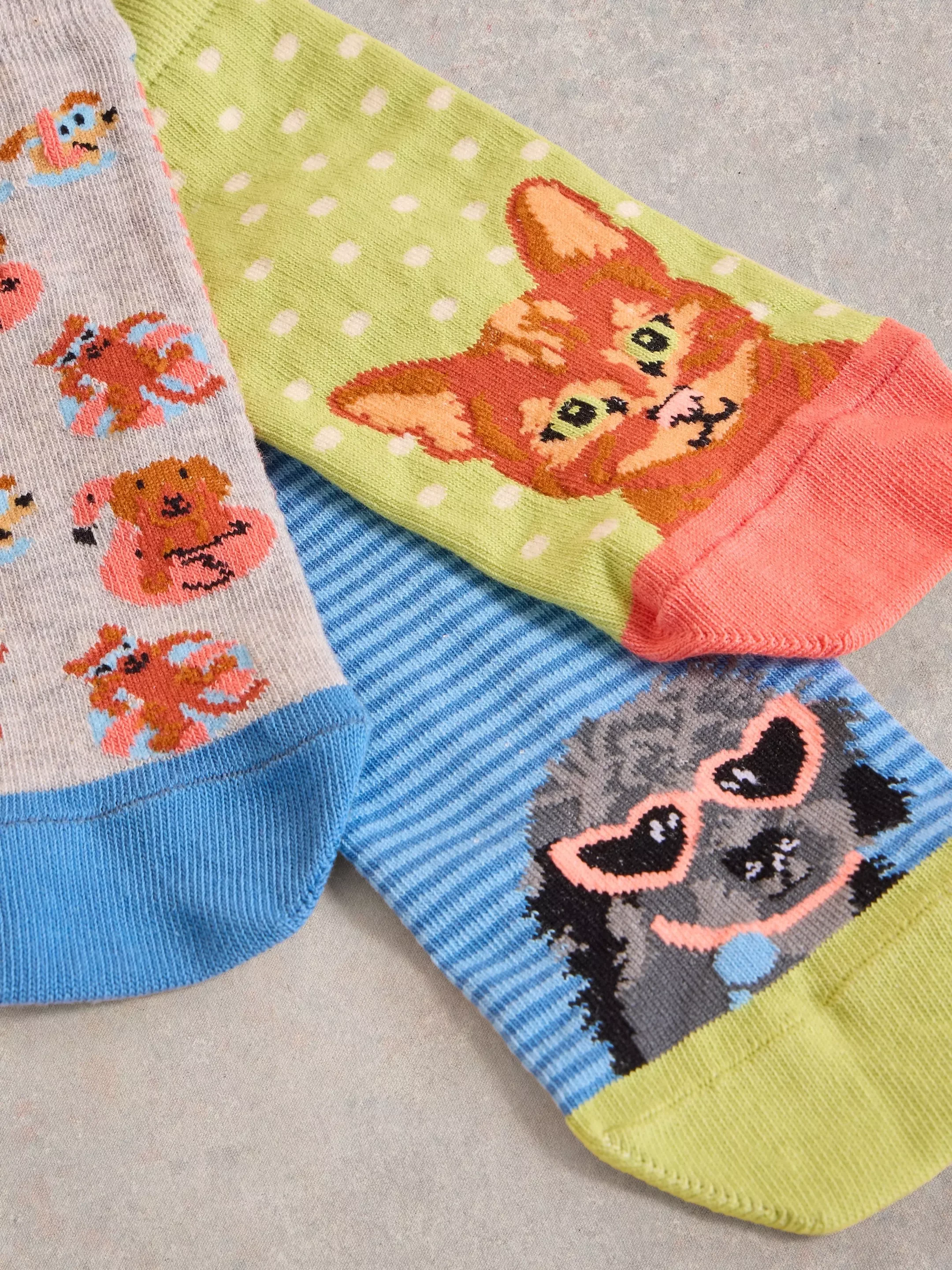 3 Pack Pet Pals Trainer Socks 3 3 Pack Pet Pals Trainer Socks