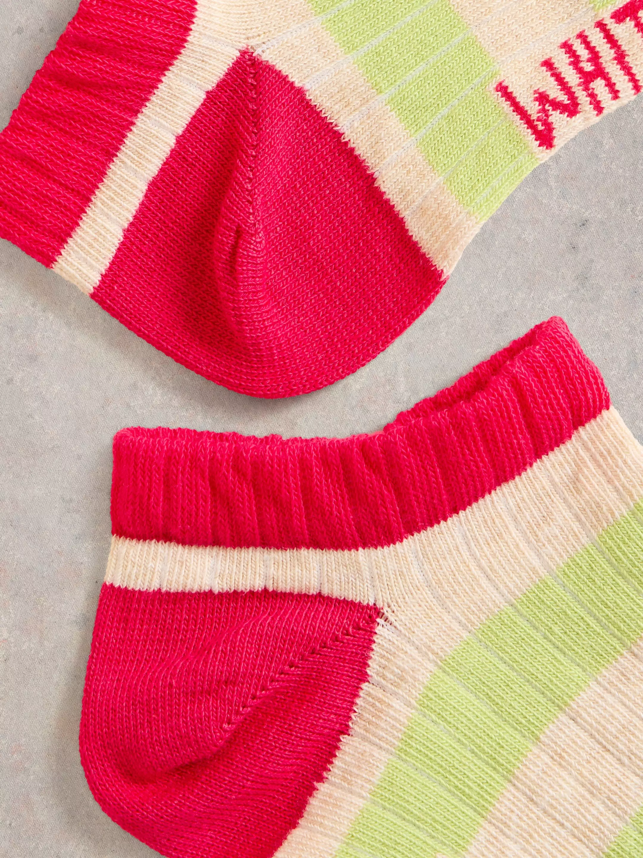 Block Stripe Trainer Socks 3 Block Stripe Trainer Socks