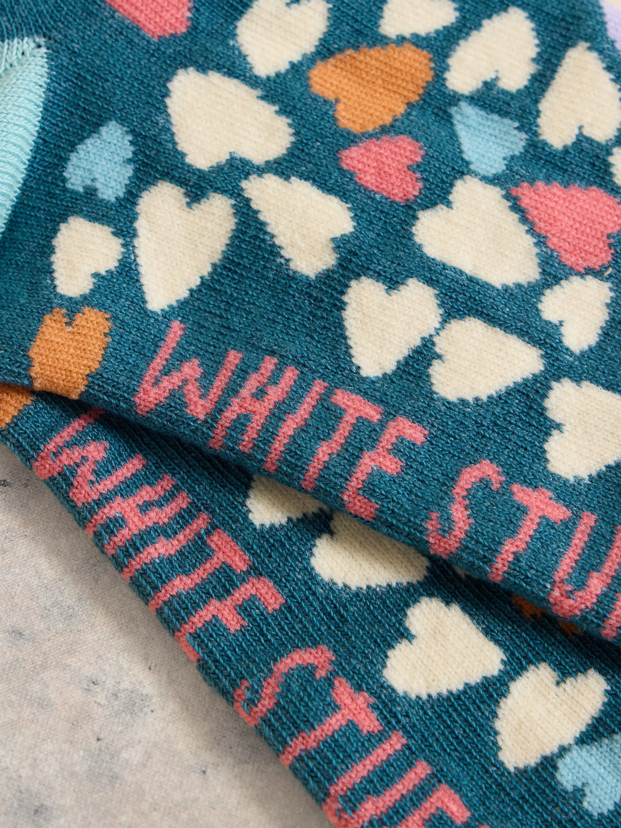 Heart Print Trainer Sock 3 Heart Print Trainer Sock