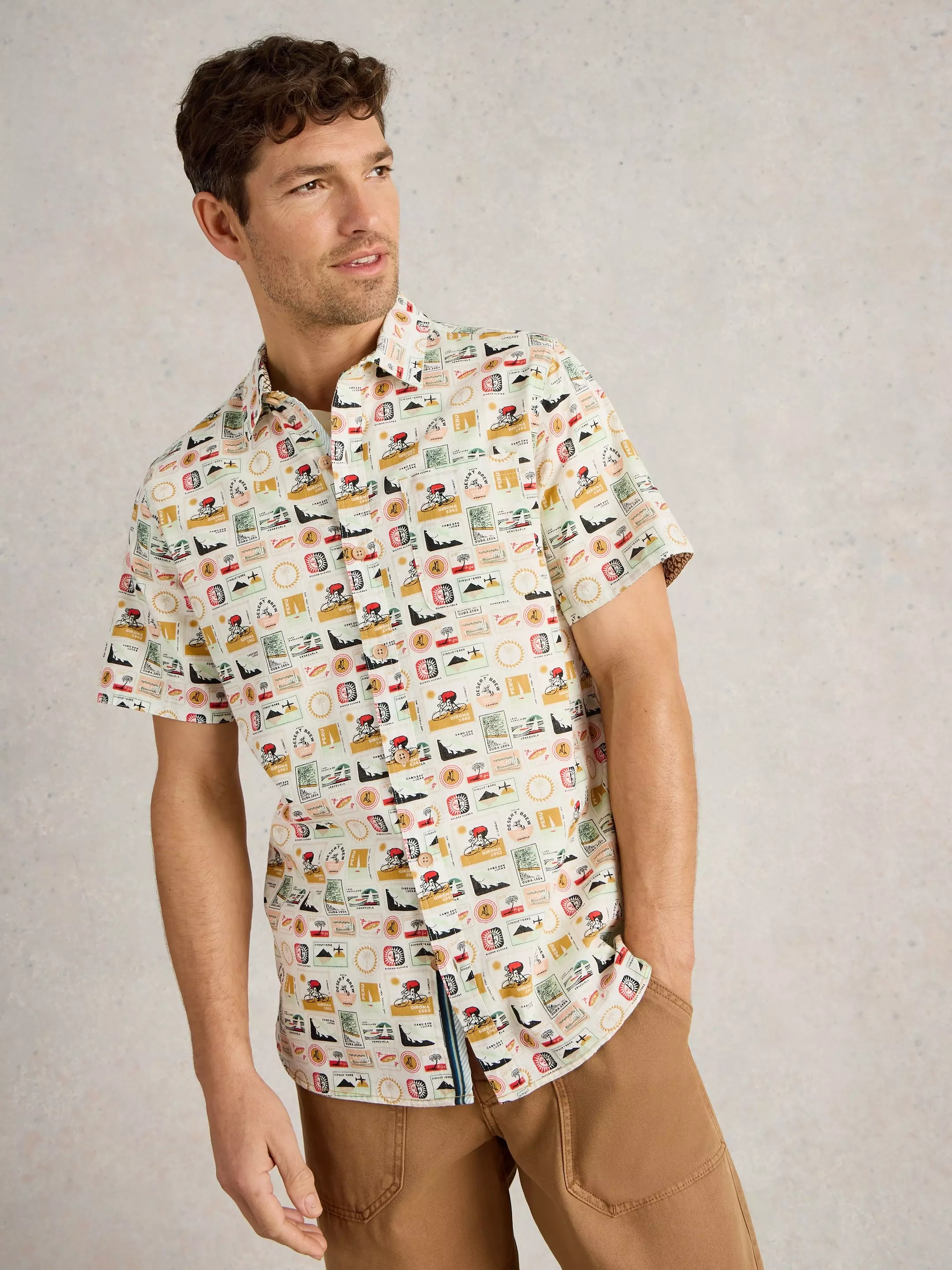 Finsbury Travel Printed Shirt 4 Finsbury Travel Printed Shirt