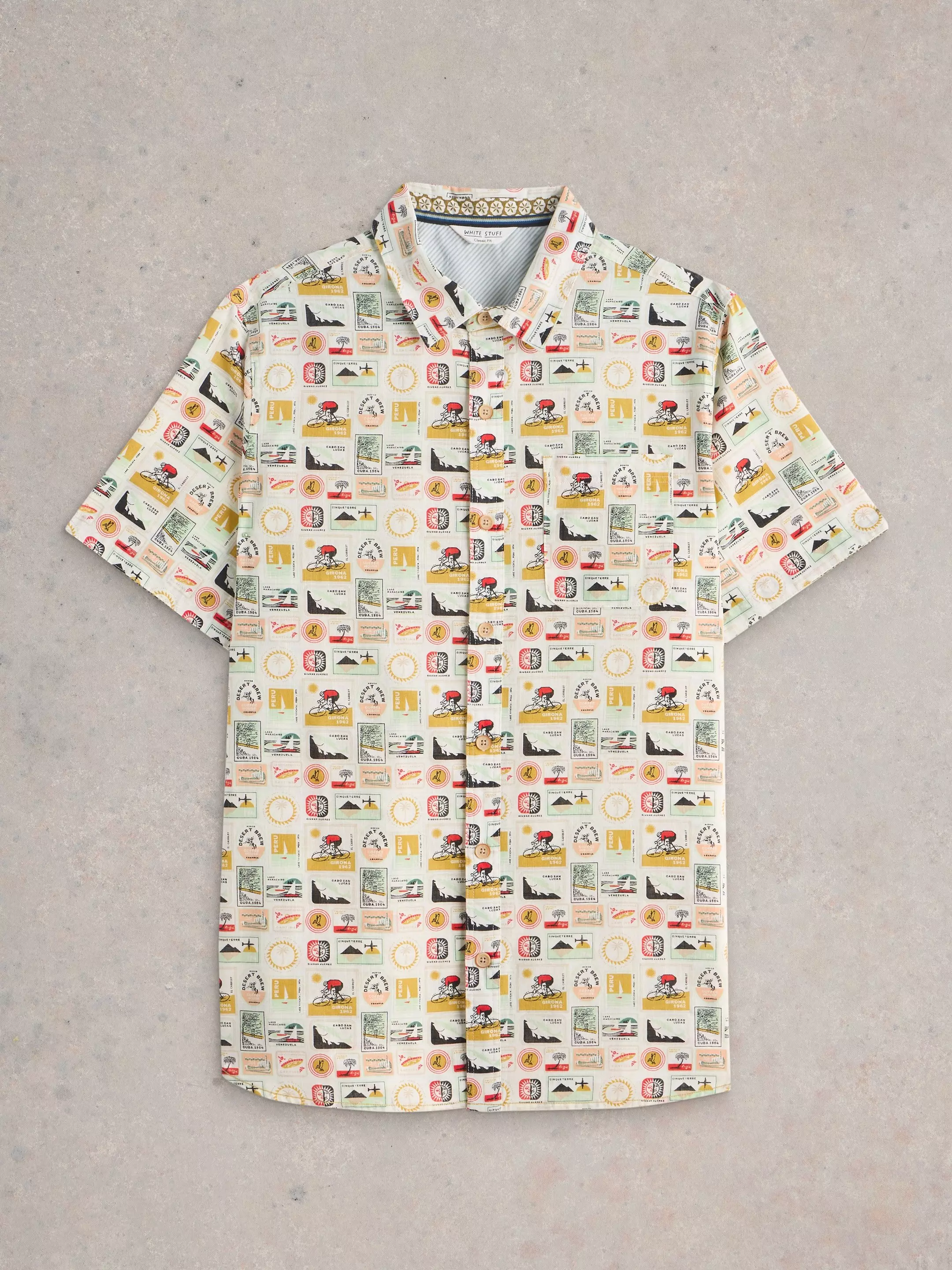 Finsbury Travel Printed Shirt 7 Finsbury Travel Printed Shirt