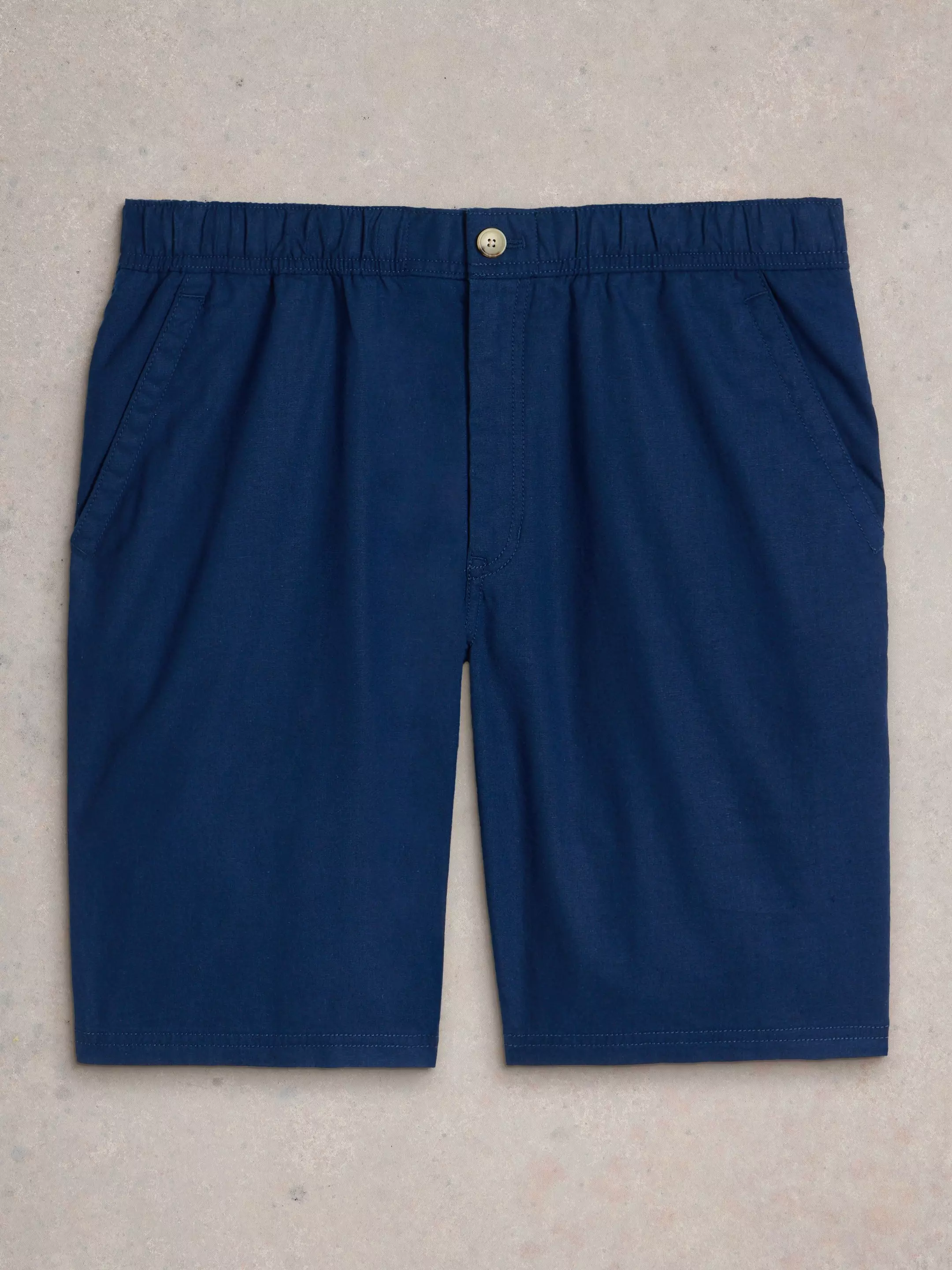Drawstring Linen Blend Short 6 Drawstring Linen Blend Short